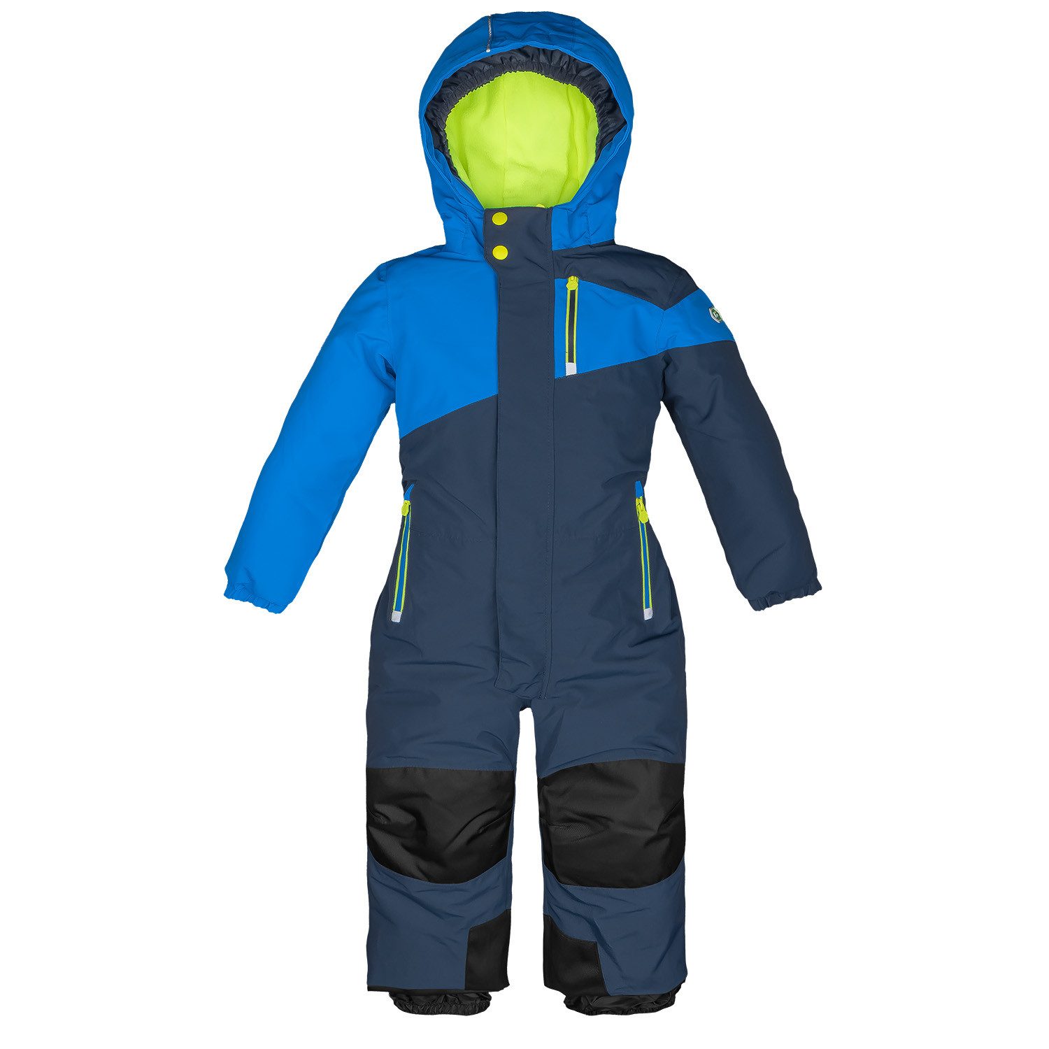 Killtec Schneeoverall Schneeanzug Kinder-Skianzug neon blau/dunkelblau langer Reißverschluss