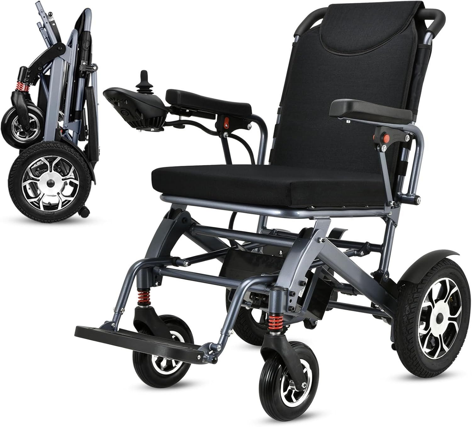 Elektrischer Rollator Faltbar Elektrischer Rollstuhl 24KM Fahrstrecke