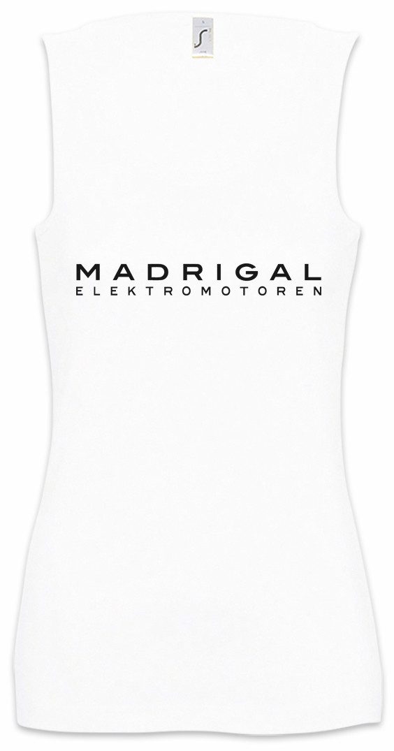 Tanktop White Madrigal Elektromotoren Ärmelloses Damen T-Shirt Electromotive