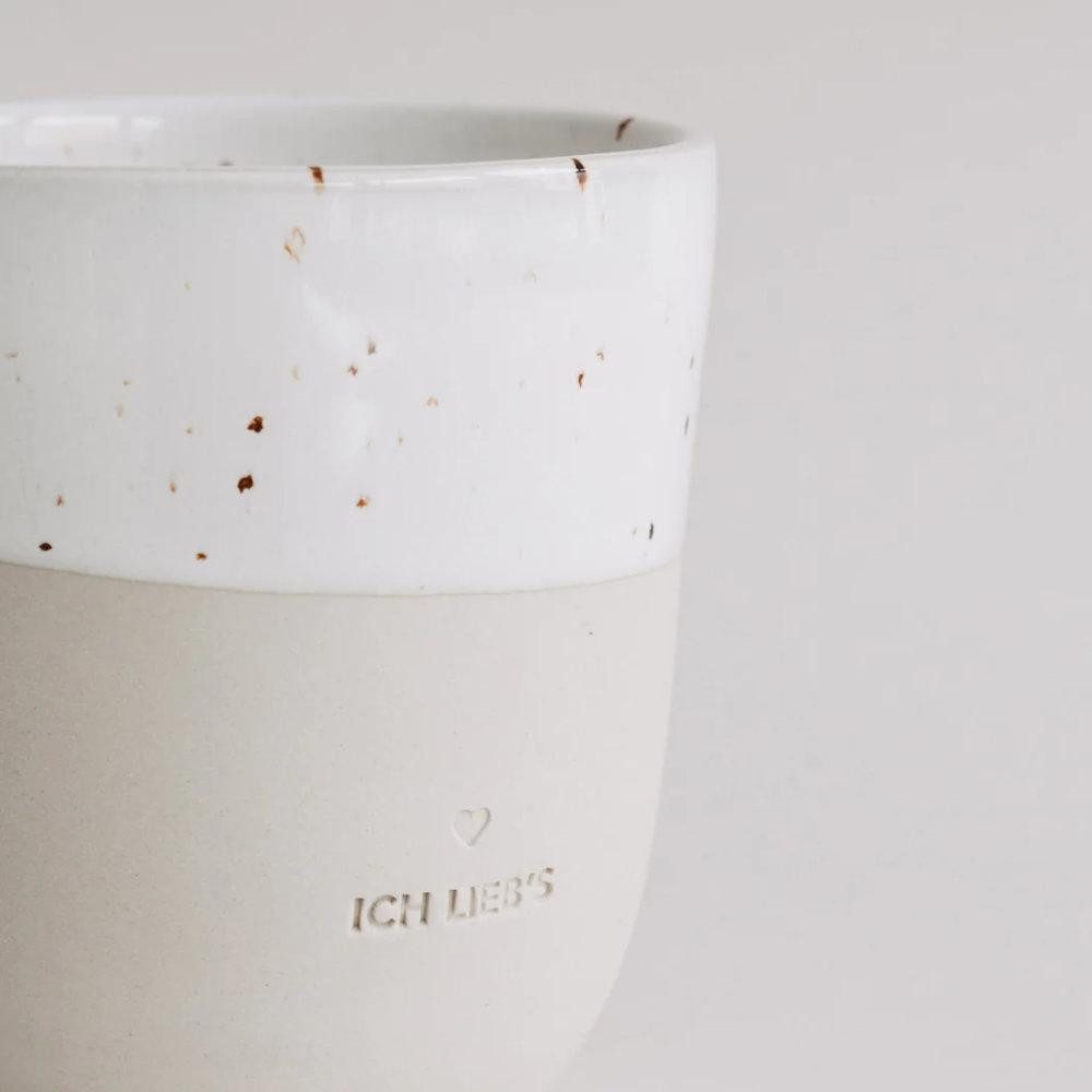 Eulenschnitt Tasse Becher Ich lieb's