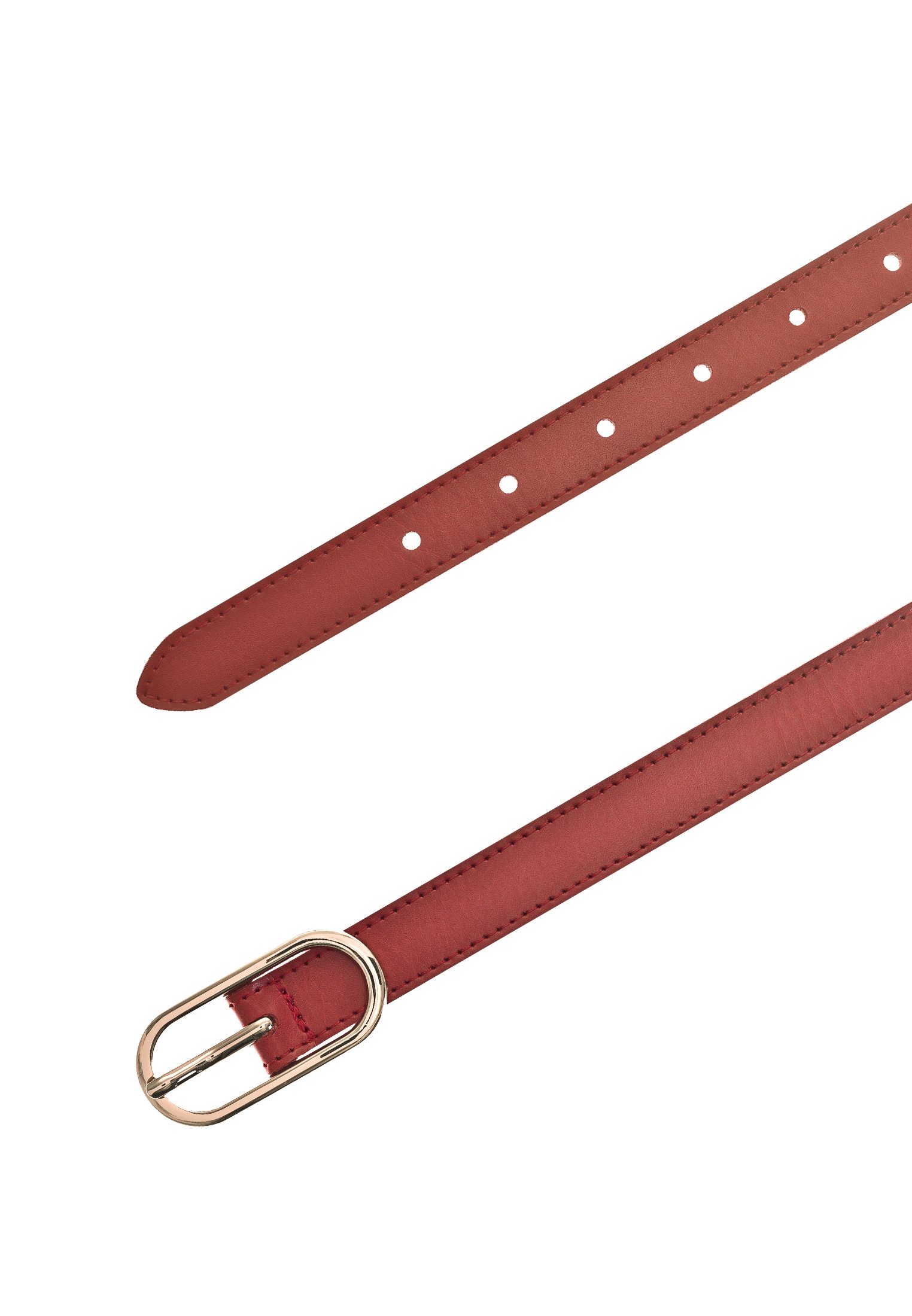 Tamaris Ledergürtel "Claudia Gold" Schmale Schließe, leicht genarbte Oberfläche, 2 cm breit