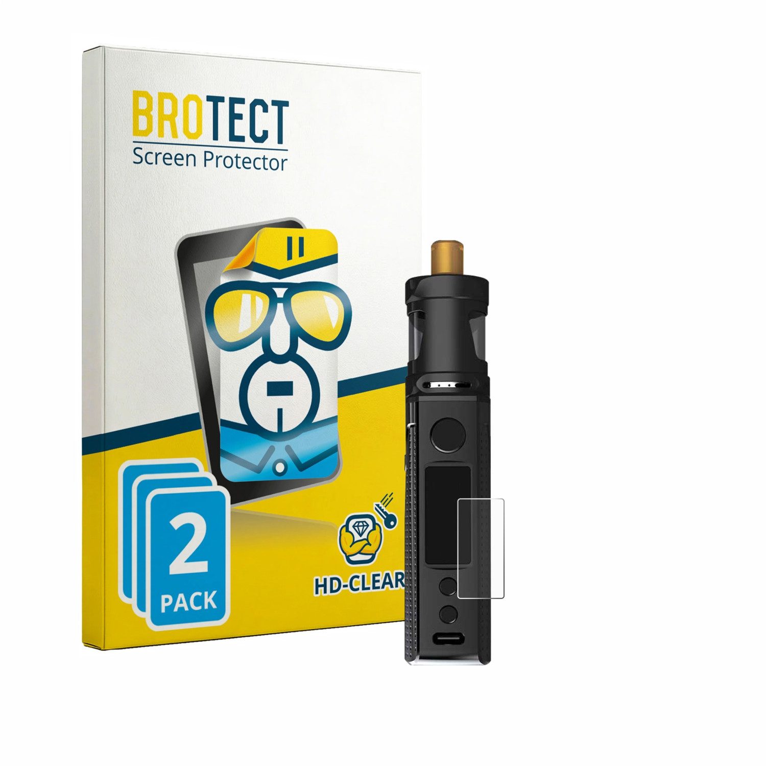 BROTECT Displayschutzfolie Schutzfolie für Innokin LiMAX Kit, 2 Stück, Displayschutz Schutz Folie Klar Transparent