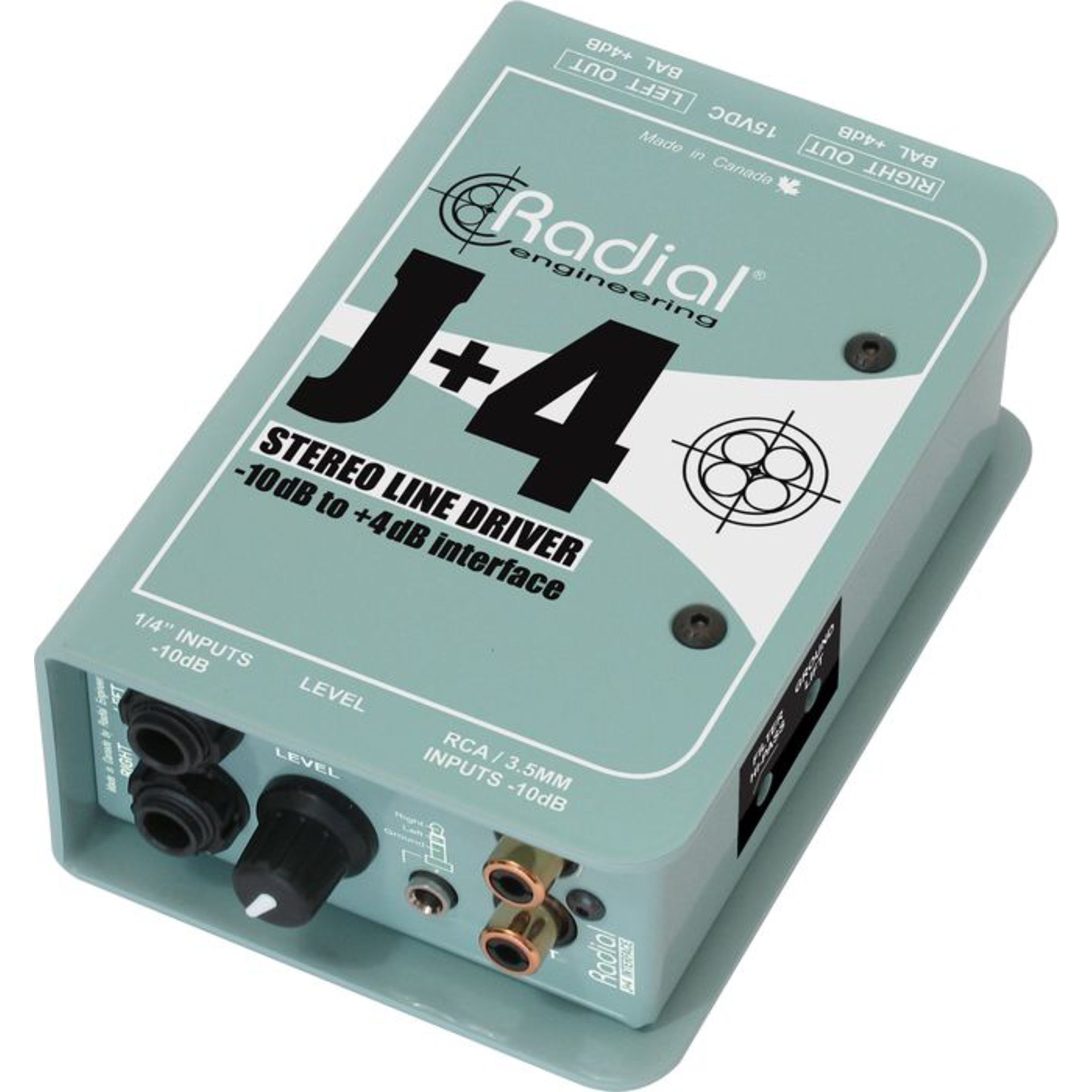 Radial Audio-Wandler, (J+4 DI Box Stereo Line Driver, Signalverteiler, Isolatoren), Stereo Line Driver - Isolator
