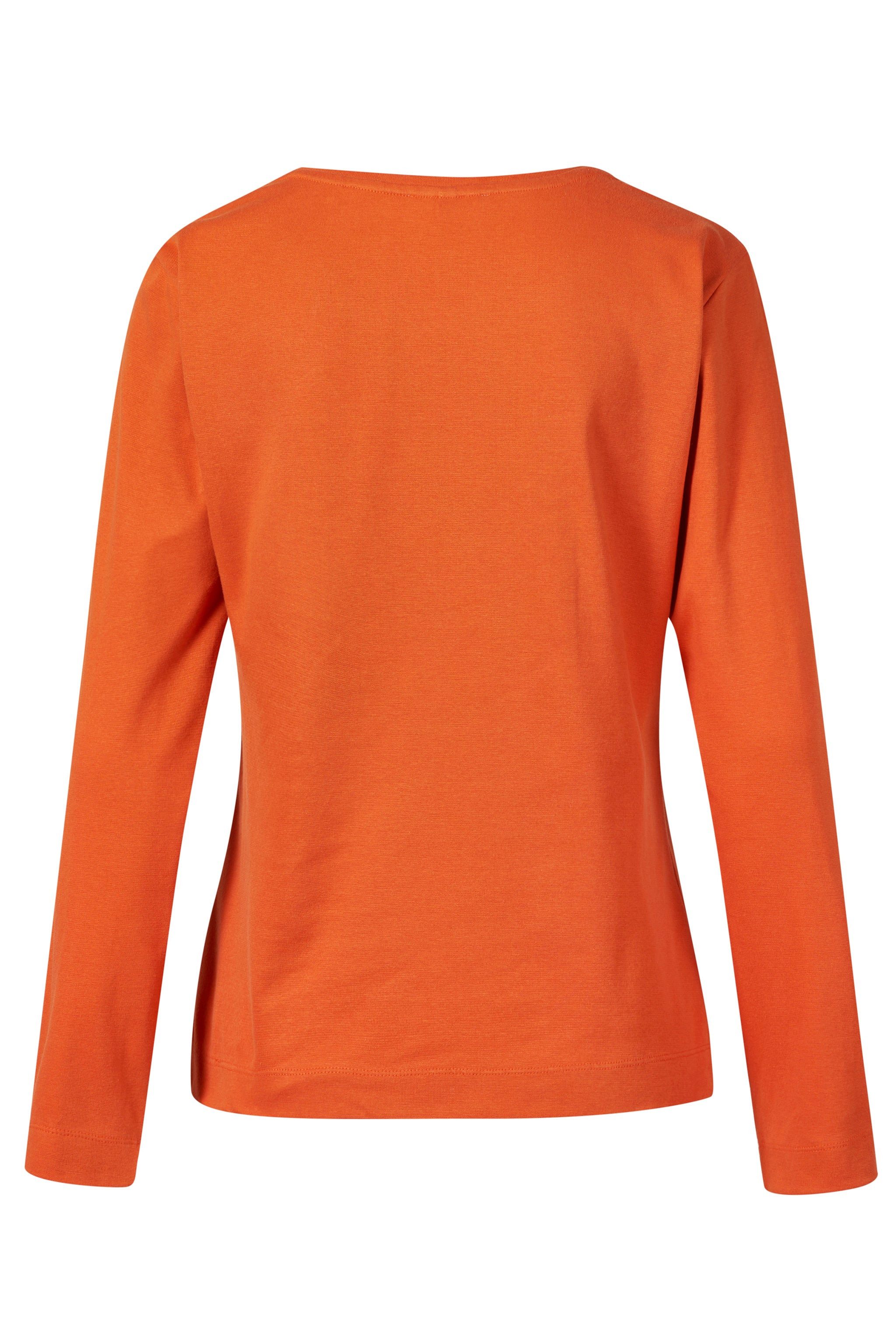 Himalaya Clothing Langarmshirt Basic Damen Shirt langarm "Alma" aus Feinrippjersey in Bio-Baumwolle Elegantes Longsleeve mit hohem Tragekomfort