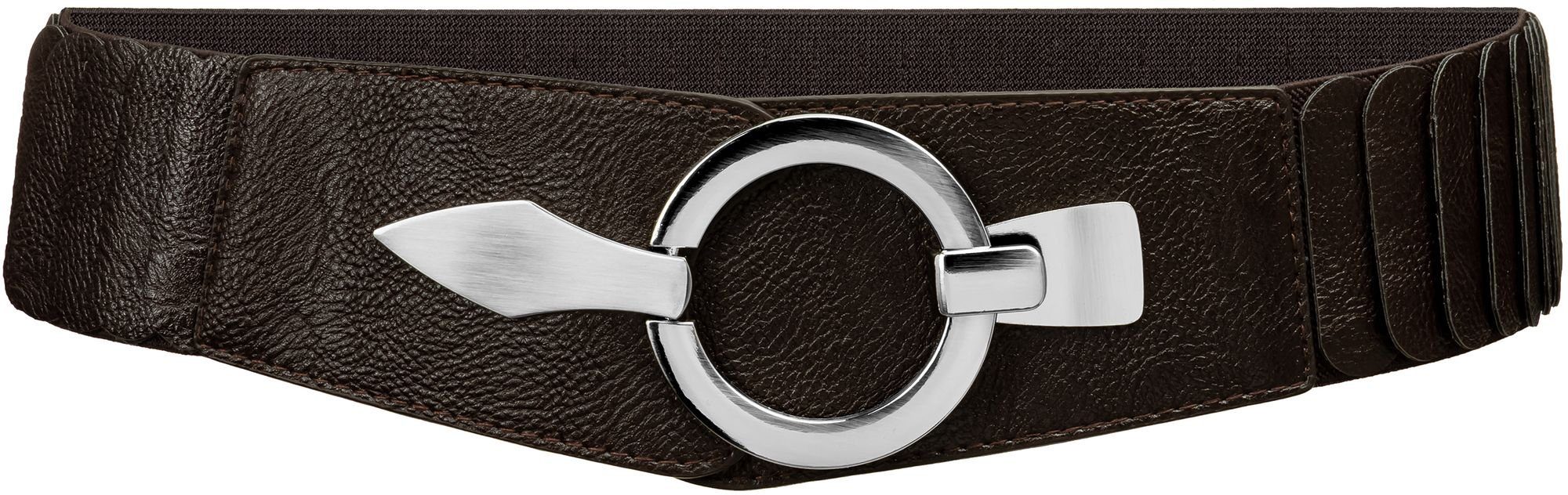 Caspar Taillengürtel GU300 Damen elastischer breiter Stretch Gürtel günstig online kaufen