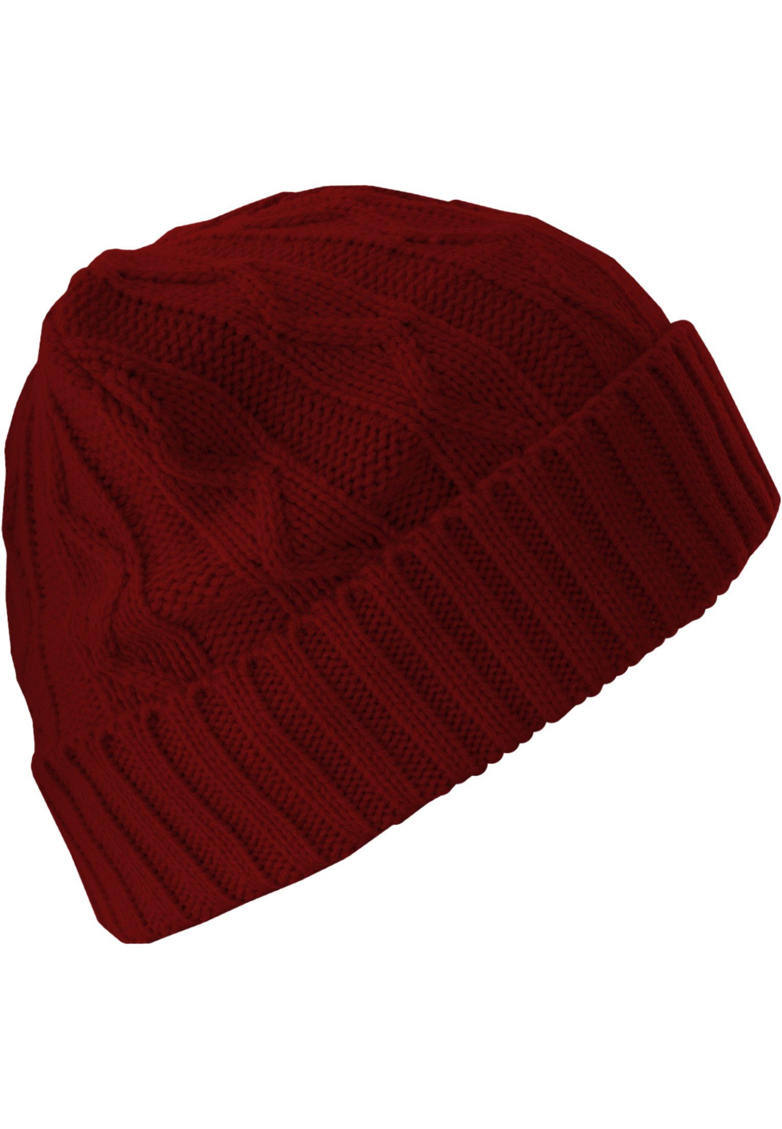 MSTRDS Beanie Beanie Flap Cable (1-St) maroon Accessoires