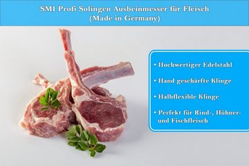 SMI Ausbeinmesser 5, 6 Zoll Solingen Messer Ausbeinmesser Metzgermesser Fleischmesser, 2-tlg