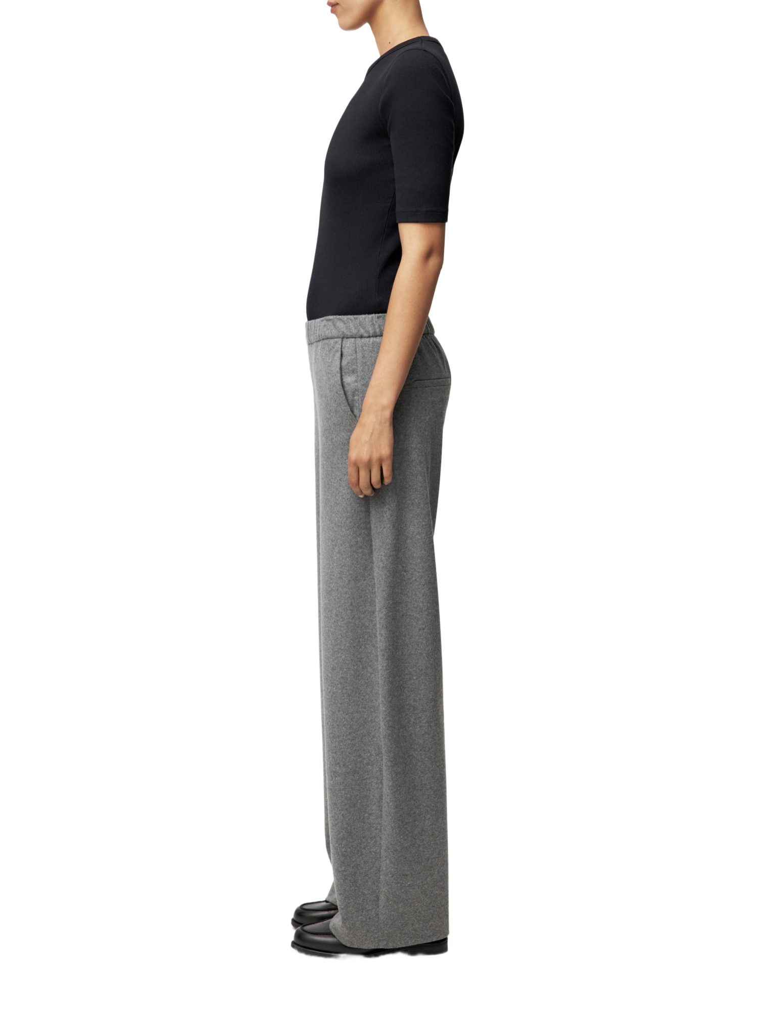 Drykorn Stoffhose grau, Casual, Polyester, Meliert, Gerade, Mittel