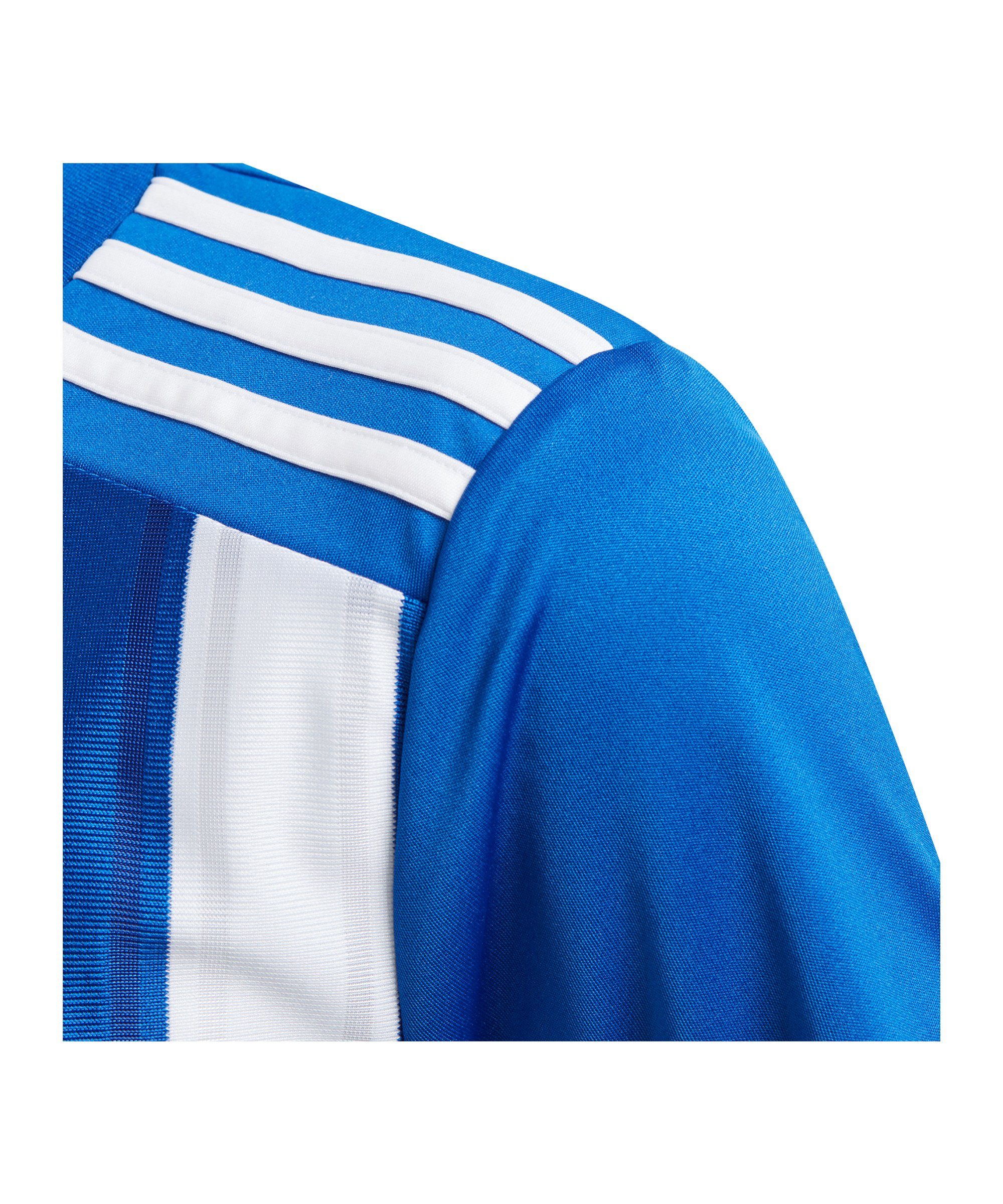 adidas kurzarm 21 Striped Performance blauweiss Kids Trikot Fußballtrikot