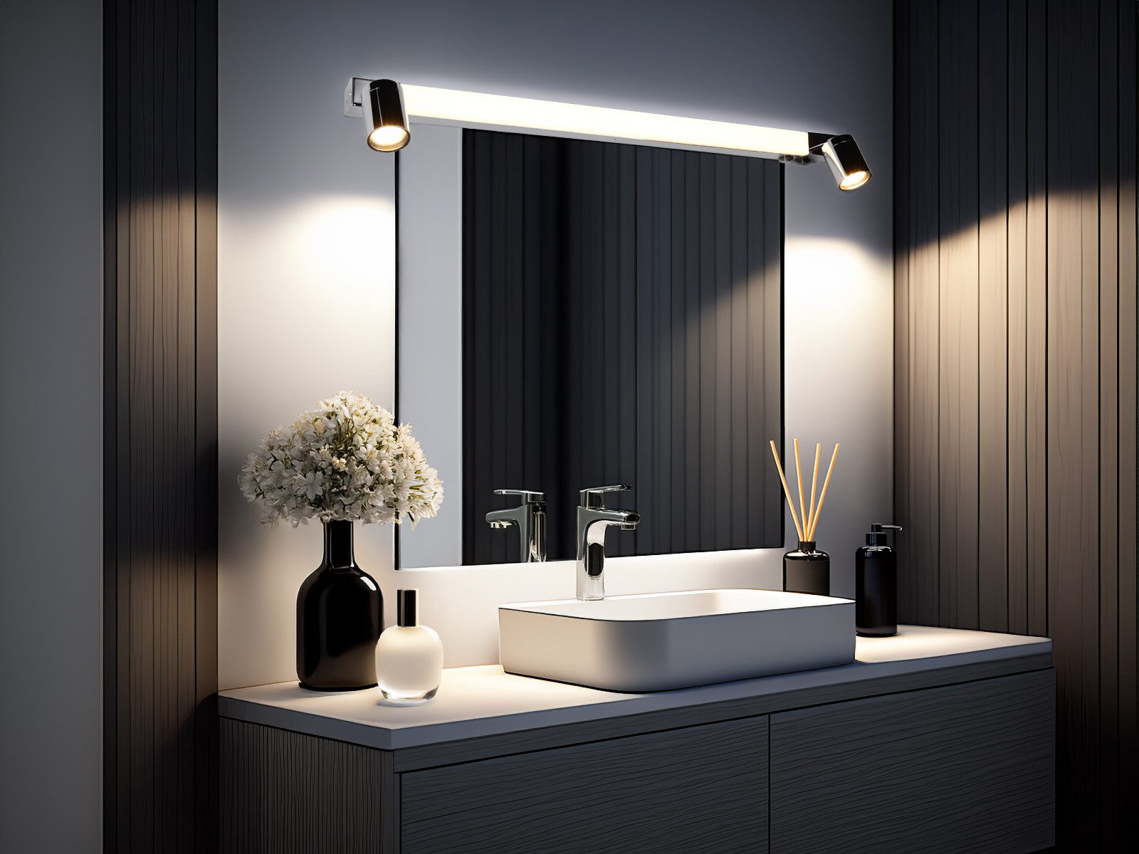 TRIO Leuchten LED Spiegelleuchte, Memoryfunktion, LED fest integriert, LED günstig online kaufen