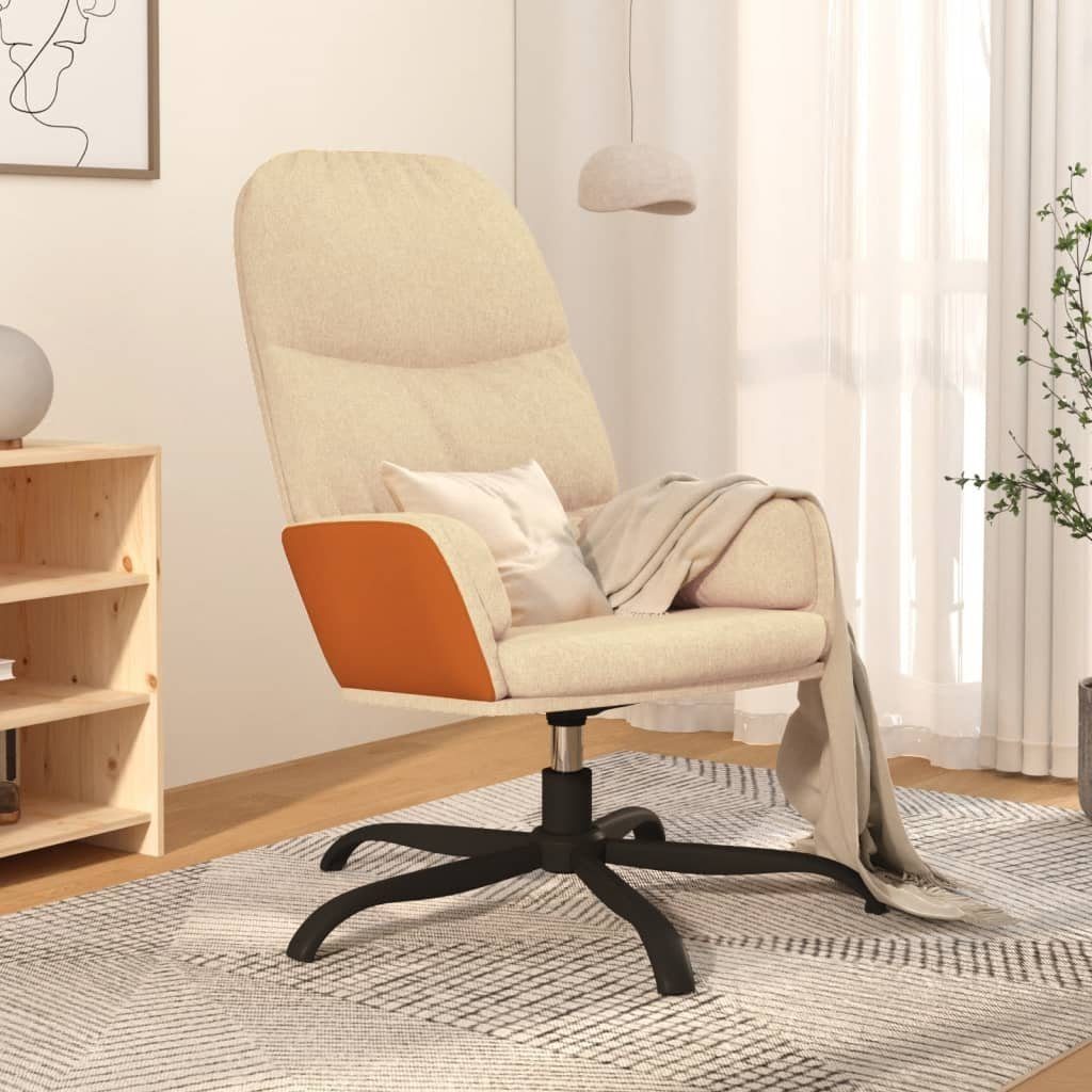 furnicato Sessel Relaxsessel Creme Stoff