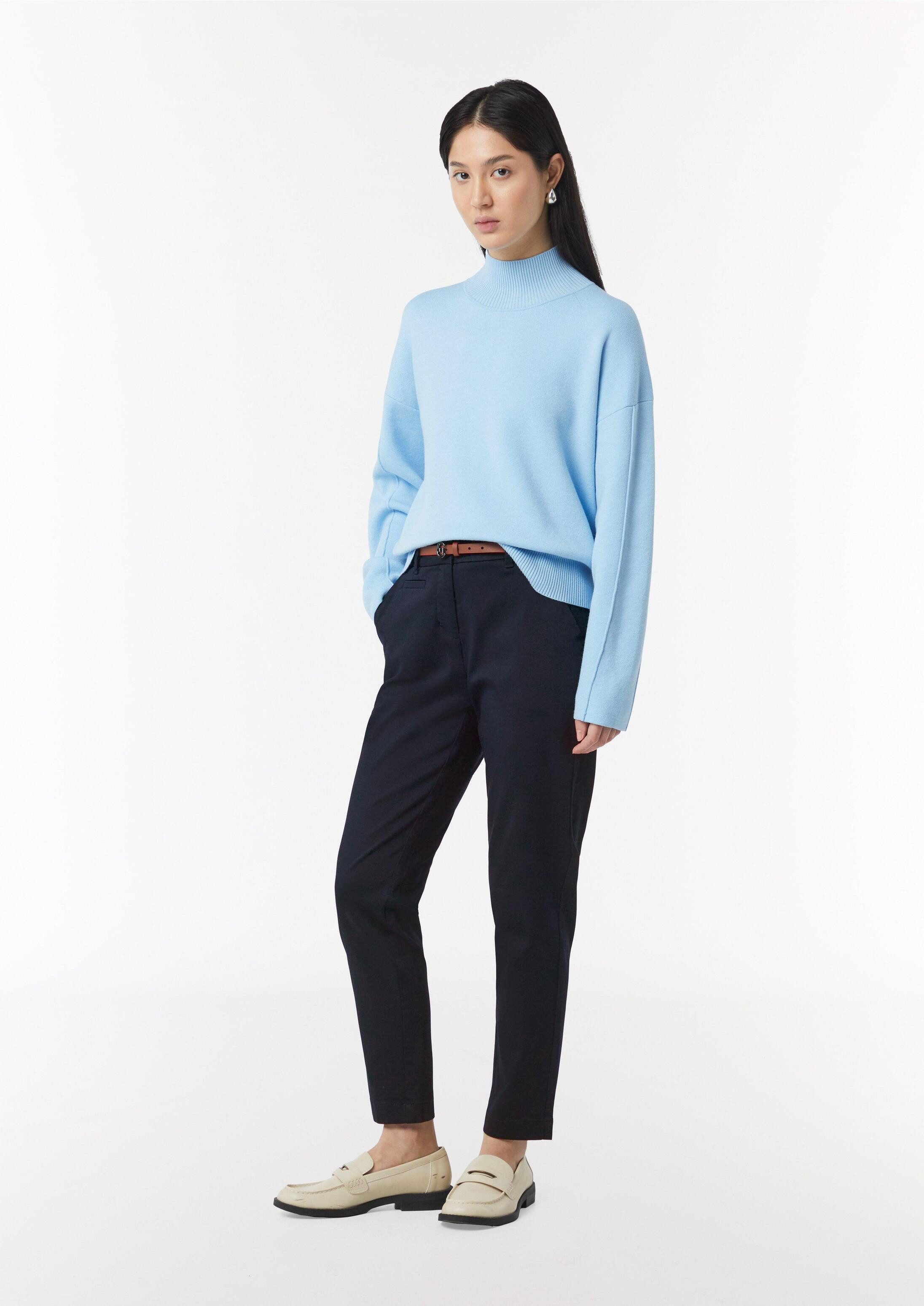 comma Chinos Hose Chinohose mit Gürtel