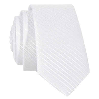 DonDon Krawatte »schmale Krawatte 5 cm unifarben« (Packung, 1-St., 1x Krawatte) matt, glänzend, gestreift, Seidenlook
