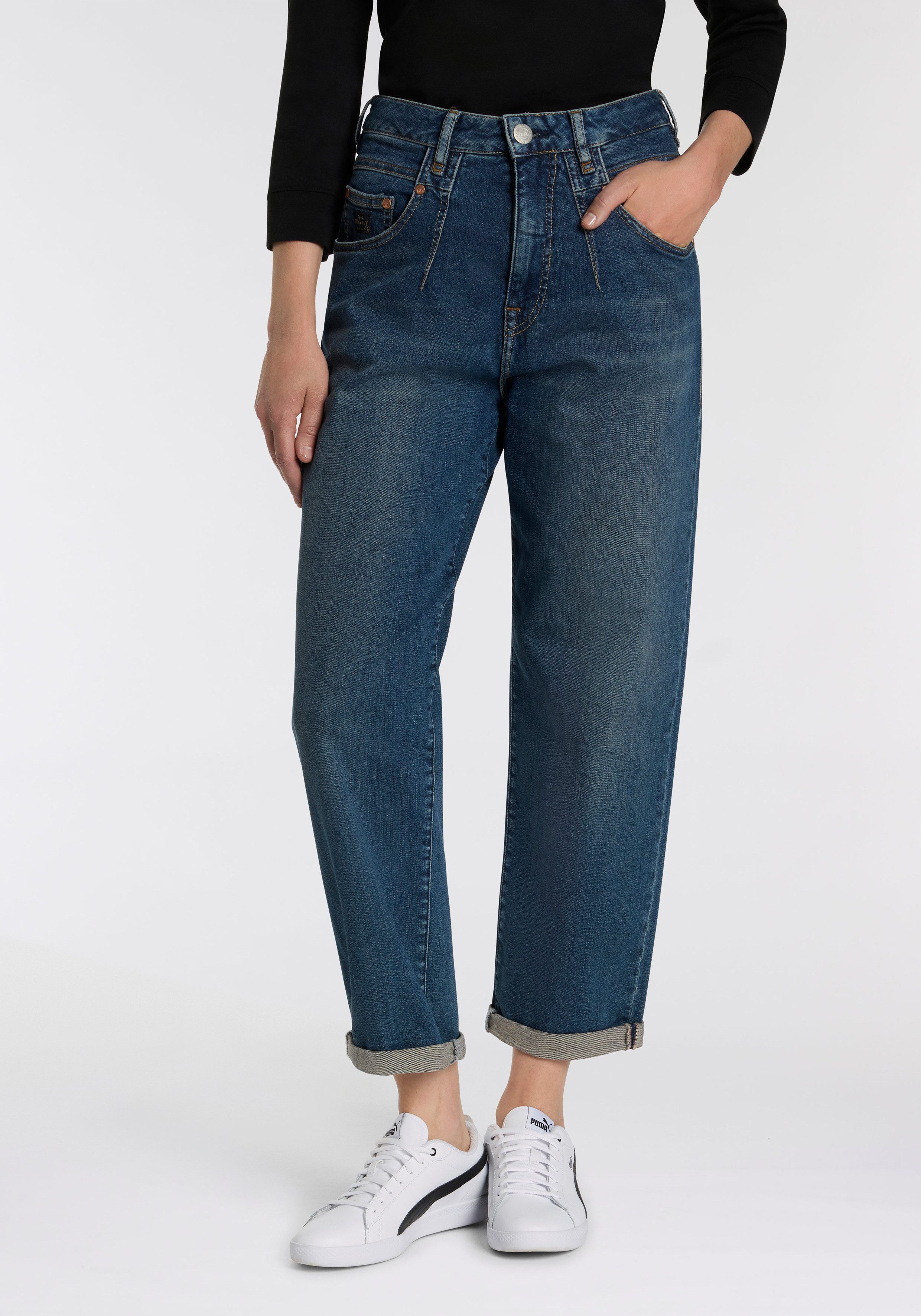 Herrlicher High-waist-Jeans Brooke Denim mit lockerer Passform günstig online kaufen