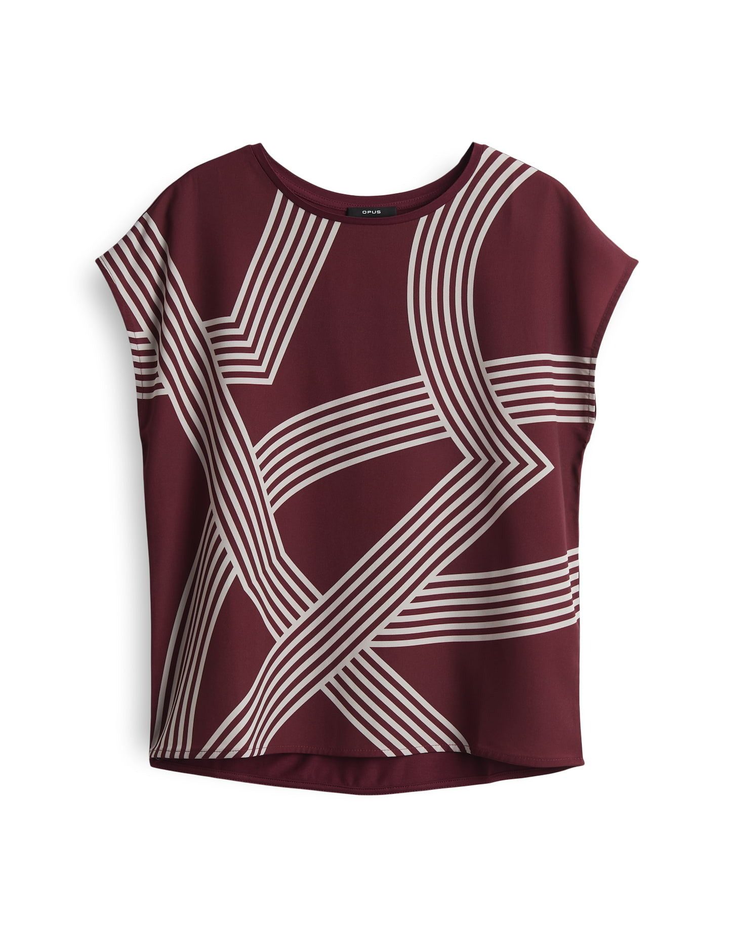 OPUS Print-Shirt SABETHI PRINT Ecovero Viscose, grafisches Muster, überschn günstig online kaufen