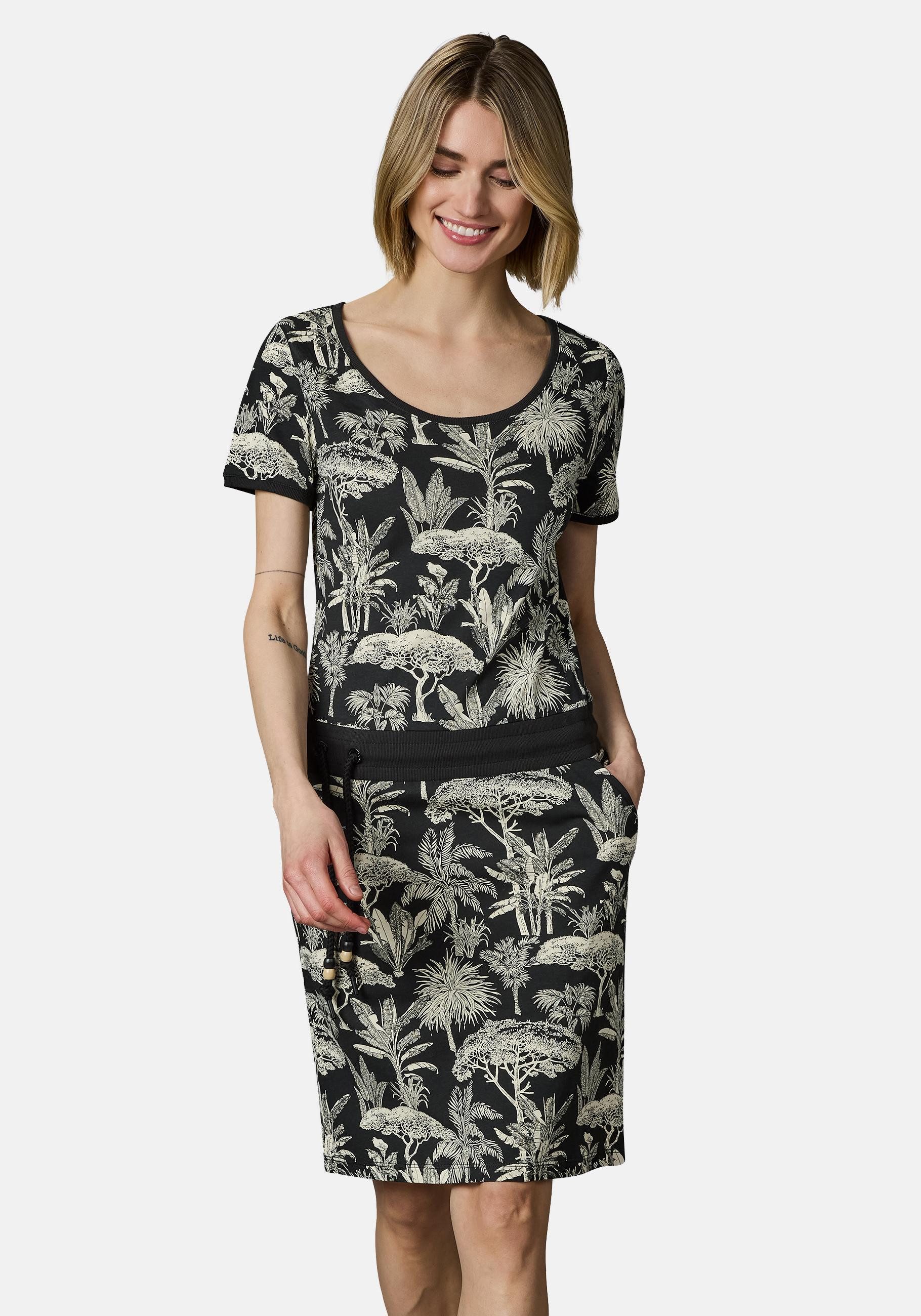 Ragwear Sommerkleid Baomi Tropic YOUMODO Gemustertes Kurzarm Kleid für Dame günstig online kaufen