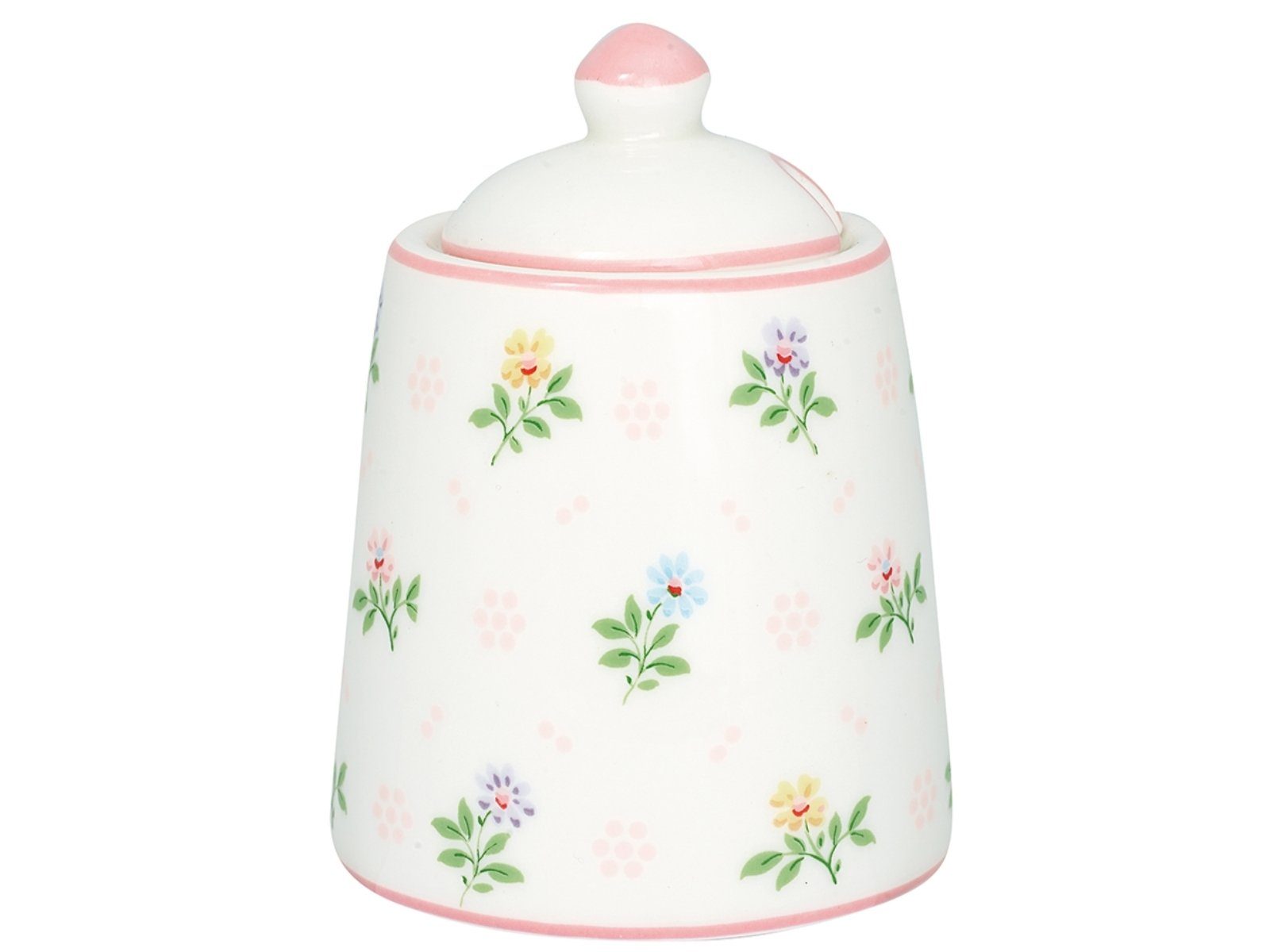 Greengate Zuckerdose Cilja Zuckerdose weiss 0,3l, Porzellan