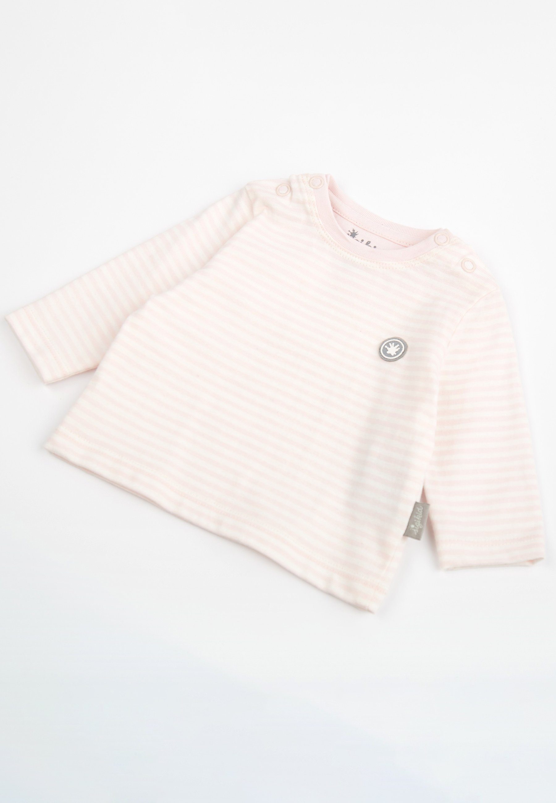 (1-tlg) rosa Baby Shirt Langarmshirt Langarmshirt Sigikid