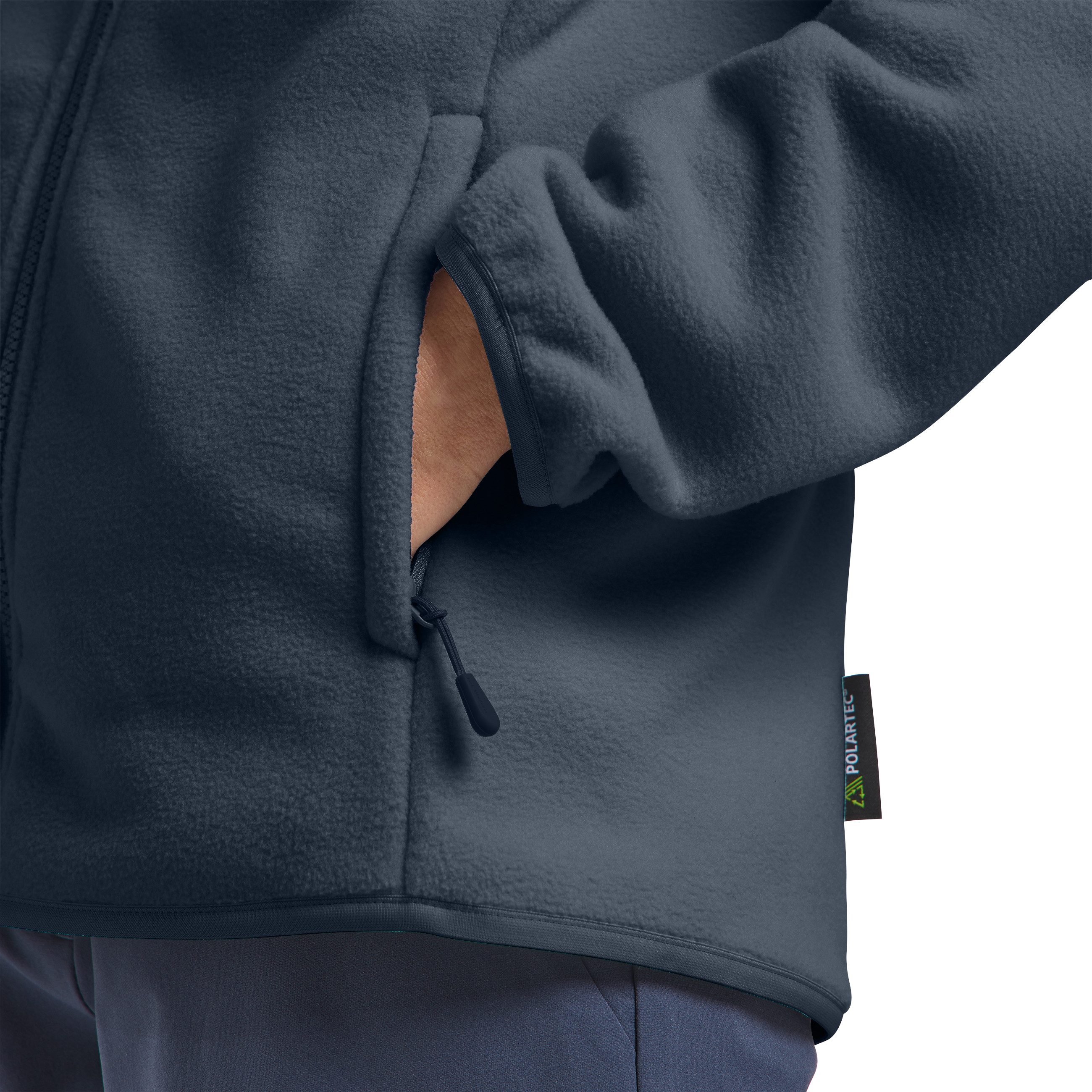 Jack Wolfskin Fleecejacke Moonrise atmungsaktiv, wärmend, Teil des 3-in-1-Systems, mit Eingrifftaschen