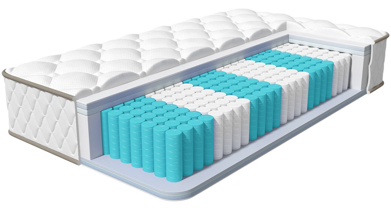 Taschenfederkernmatratze Matratze 90x200, 7 Zone Federkernmatratze Matratze günstig online kaufen