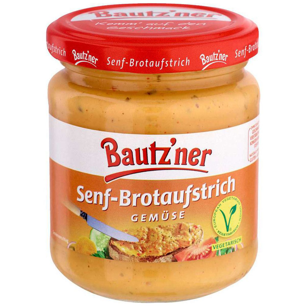 Bautz'ner Saucen, Bautzner Senf Brotaufstrich mit Gemuese cremig mild und fein 200ml