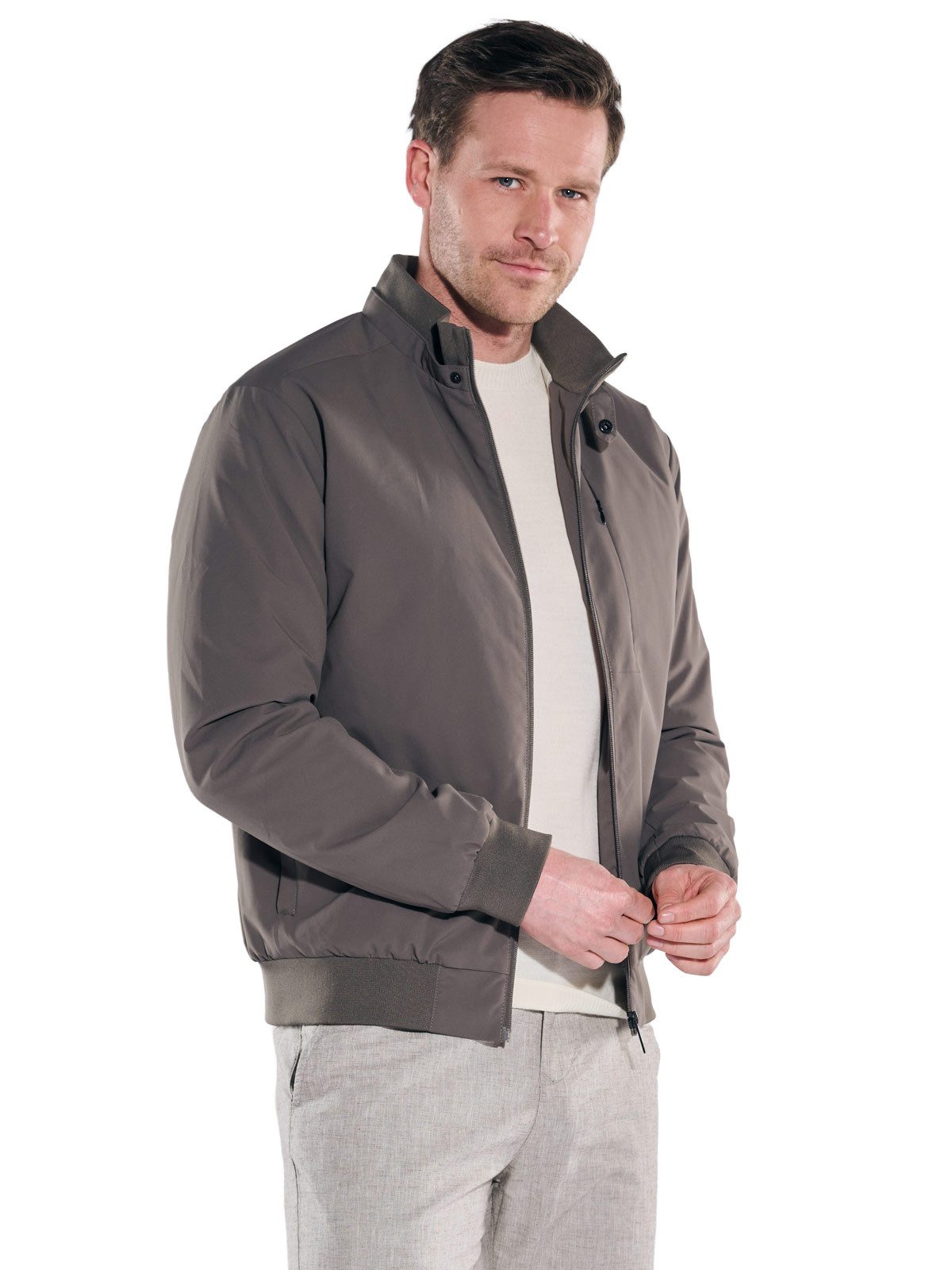 ENGBERS GERMANY Steppjacke Herren Wasserfeste Blouson-Jacke, Khaki