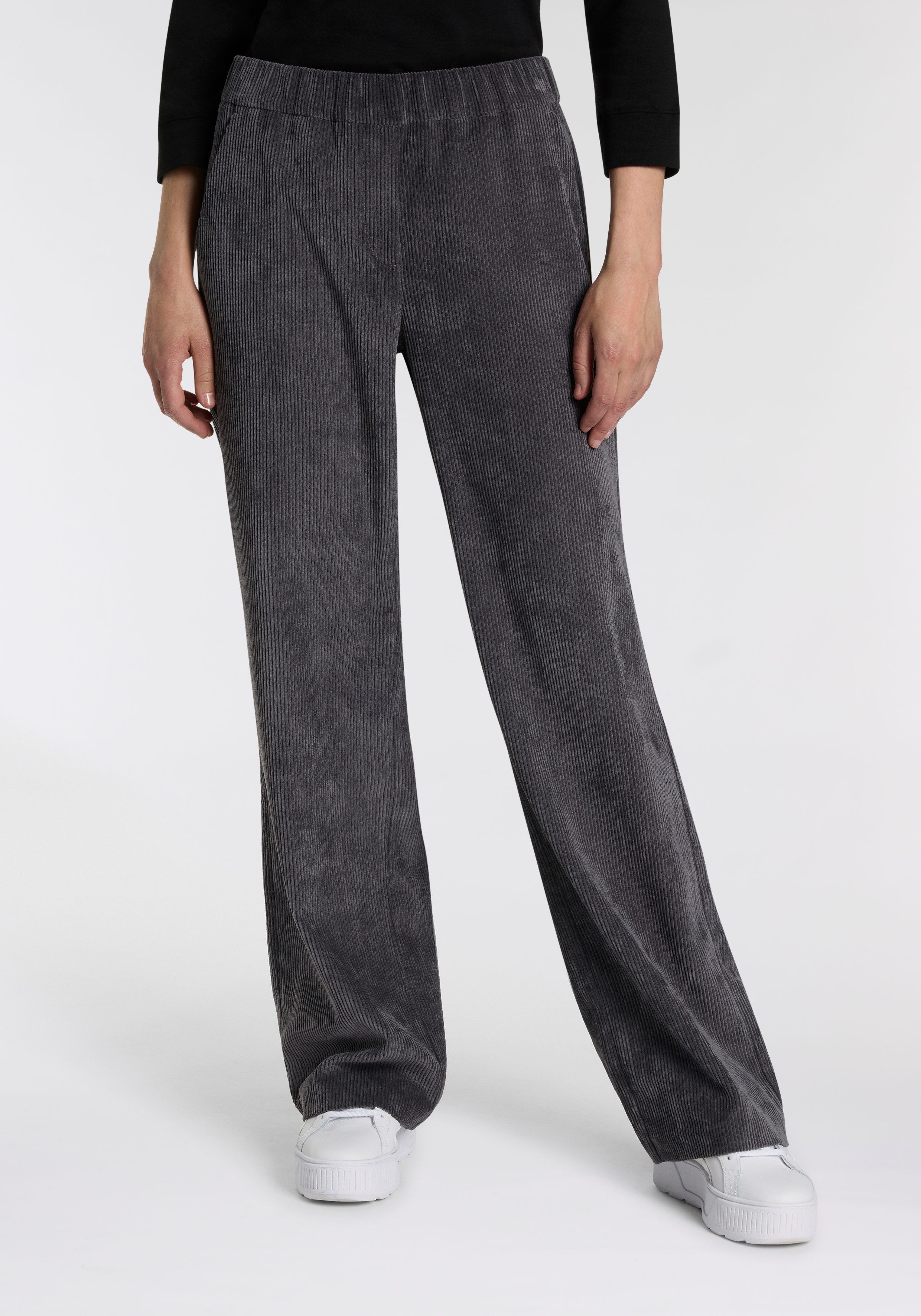 MAC Cordhose CHIARA mit weitem Bein günstig online kaufen