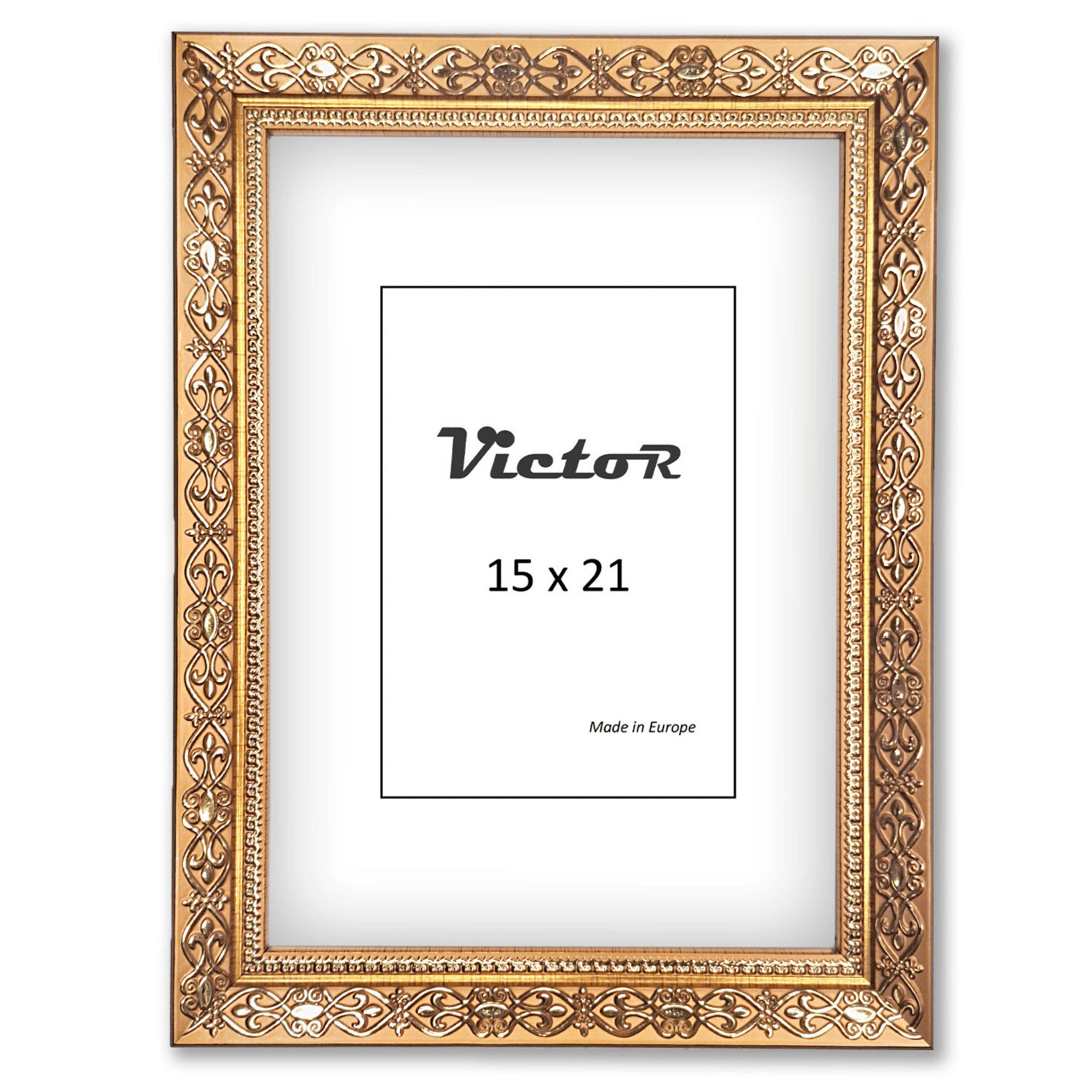 Victor (Zenith) Bilderrahmen Vermeer, Bilderrahmen 15x21 cm Gold A5, Bilder günstig online kaufen