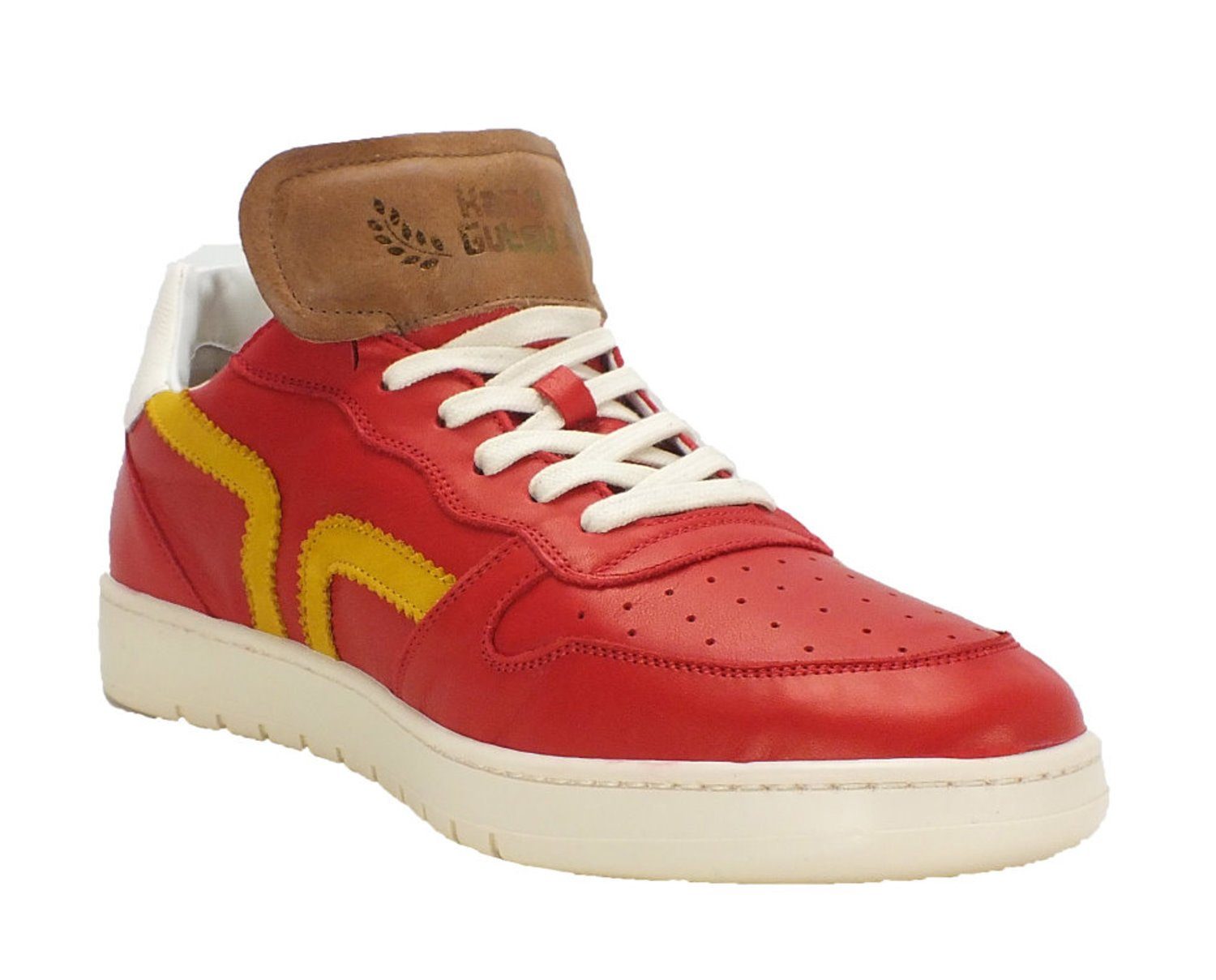 Kamo-Gutsu Herren Leder Sneaker Sneaker herausnehmbare Innensohle