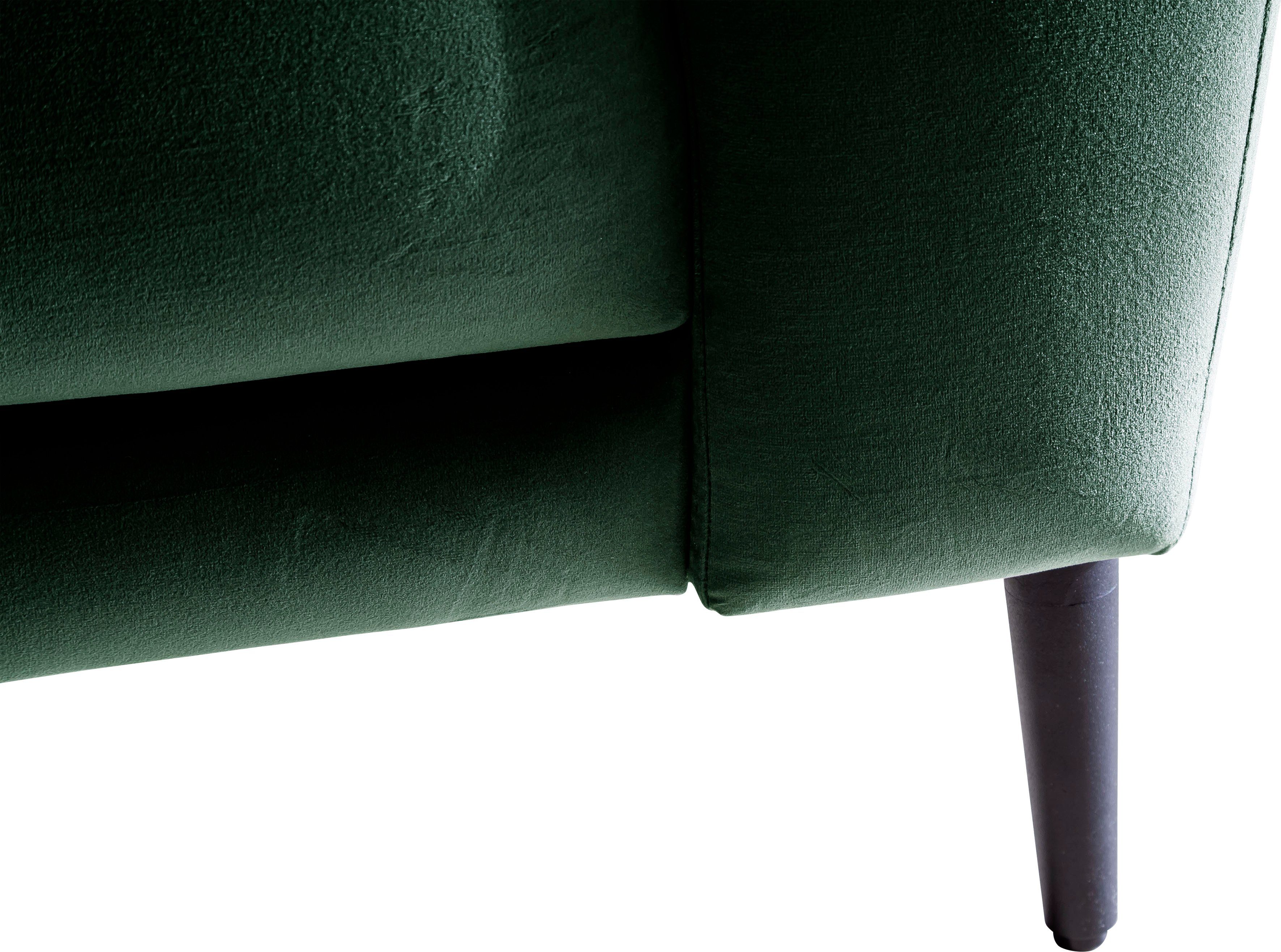 frei Raum 3-Sitzer by Metallfuß, mit Barcelona, HG Trends im stellbar dunkelgrün