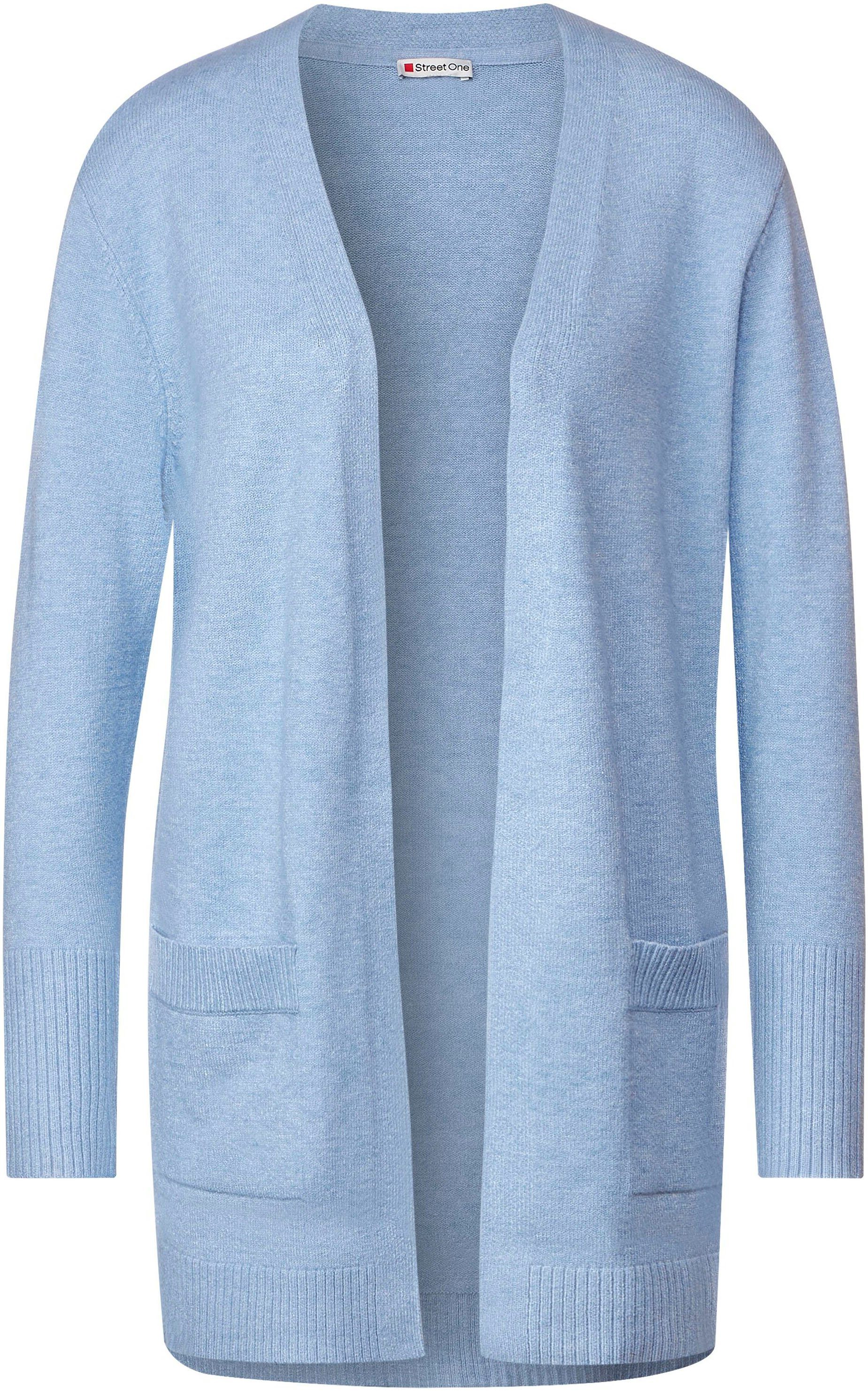 STREET ONE in Unifarbe feather Cardigan blue