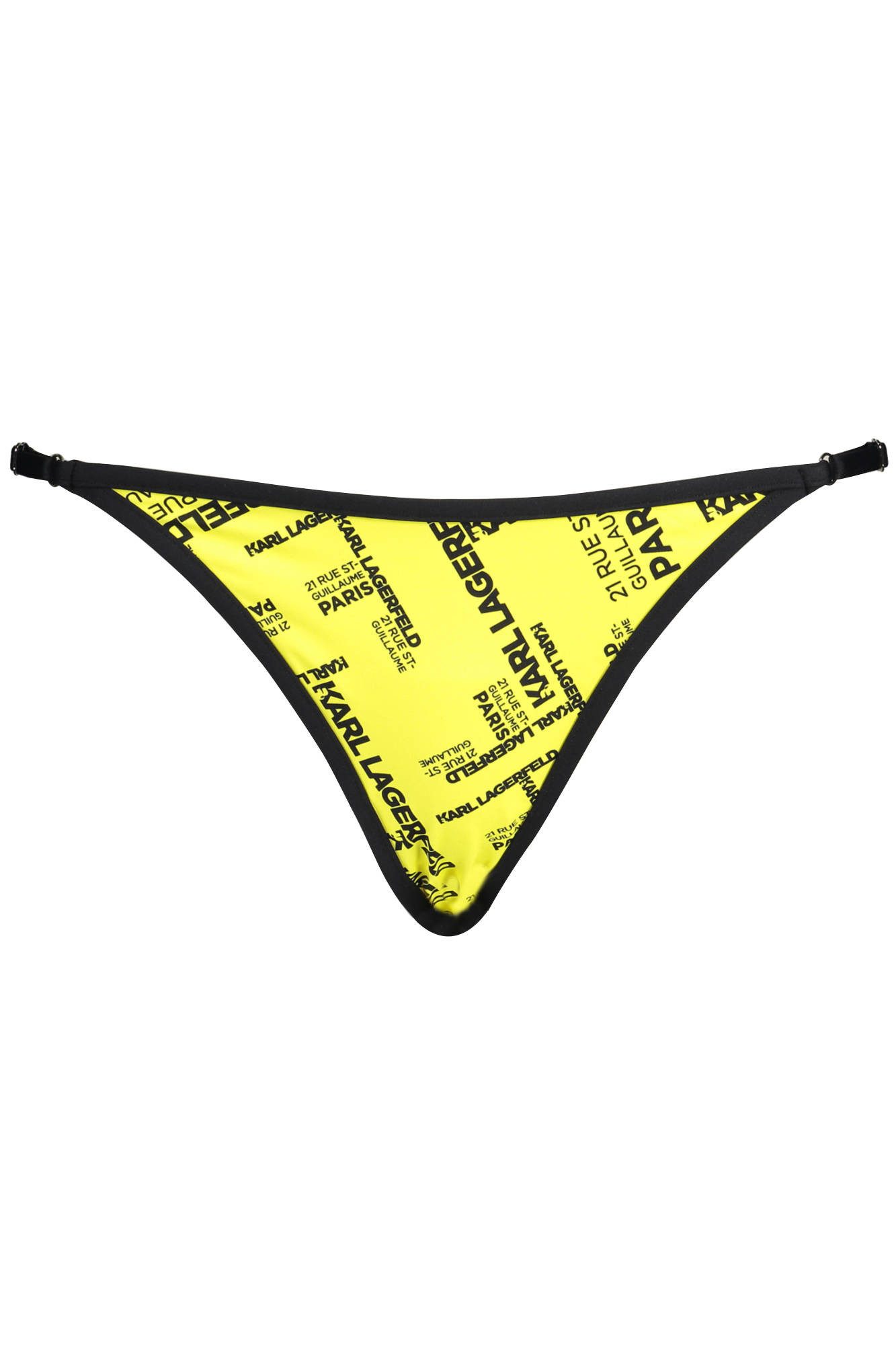 KARL LAGERFELD Badeanzug Elegante Damen-Bikinihose in Gelb mit Verstellbaren Bändchen