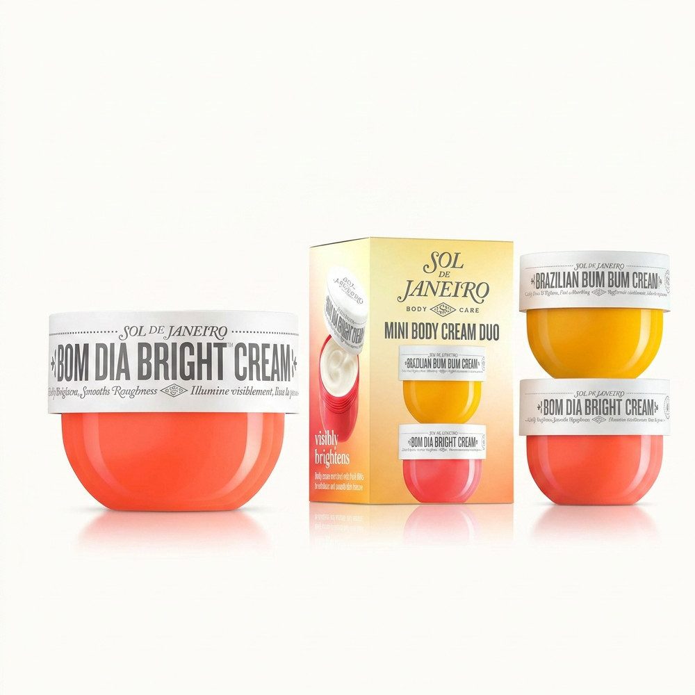 Sol de Janeiro Körpercreme Sol de Janeiro Bom Dia Bright Cream Pflege Duo Set, Pflegendes Körpercreme Duo für tägliche Routine und unterwegs
