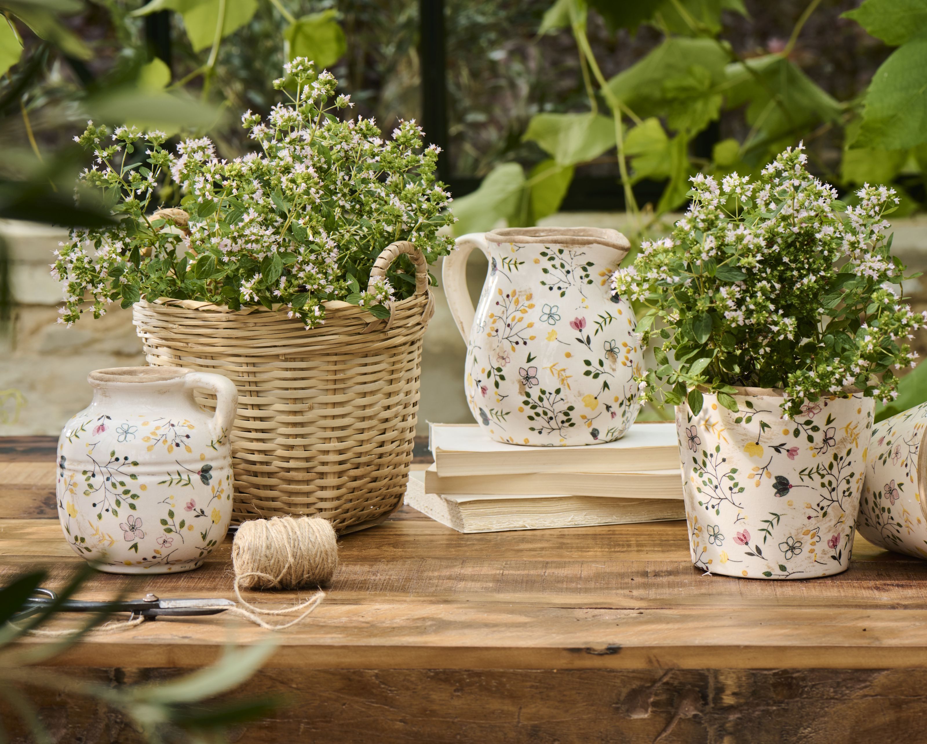 Ib Laursen Dekovase Ib Laursen - Vase Blumenvase mit Henkel H 13,5 cm Keramik