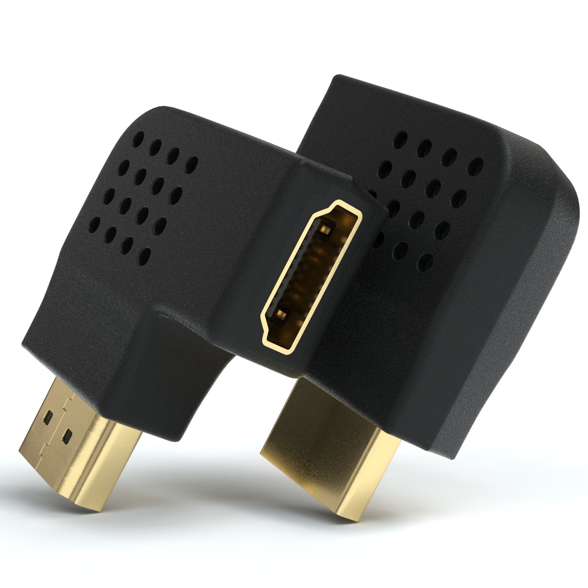InLine DVI-I Adapter 90° Gewinkelt – Digital+analog, 24+5 Pin Stecker/Buchse