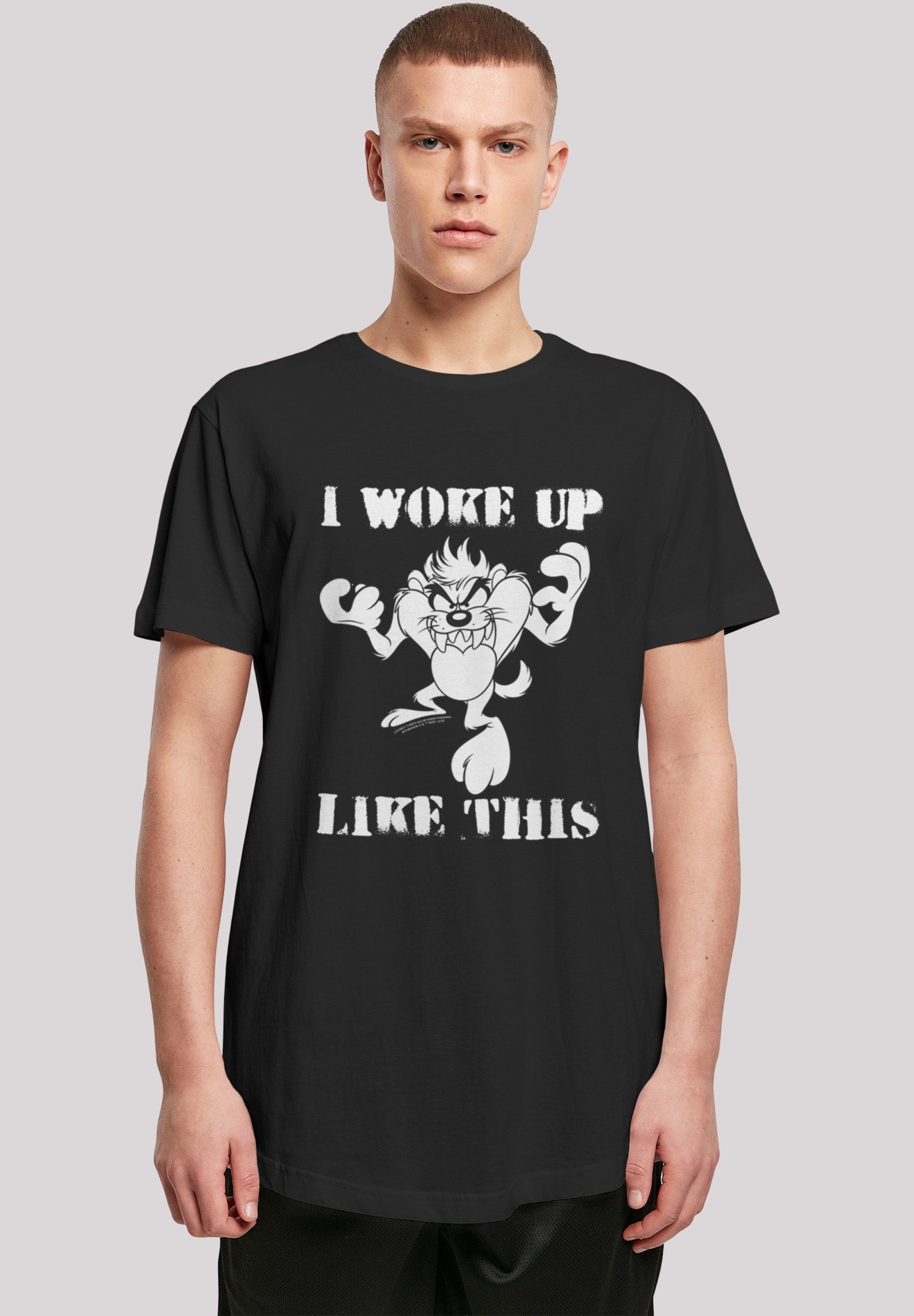 F4NT4STIC T-Shirt Looney Tunes Taz I Woke Up Like This Print
