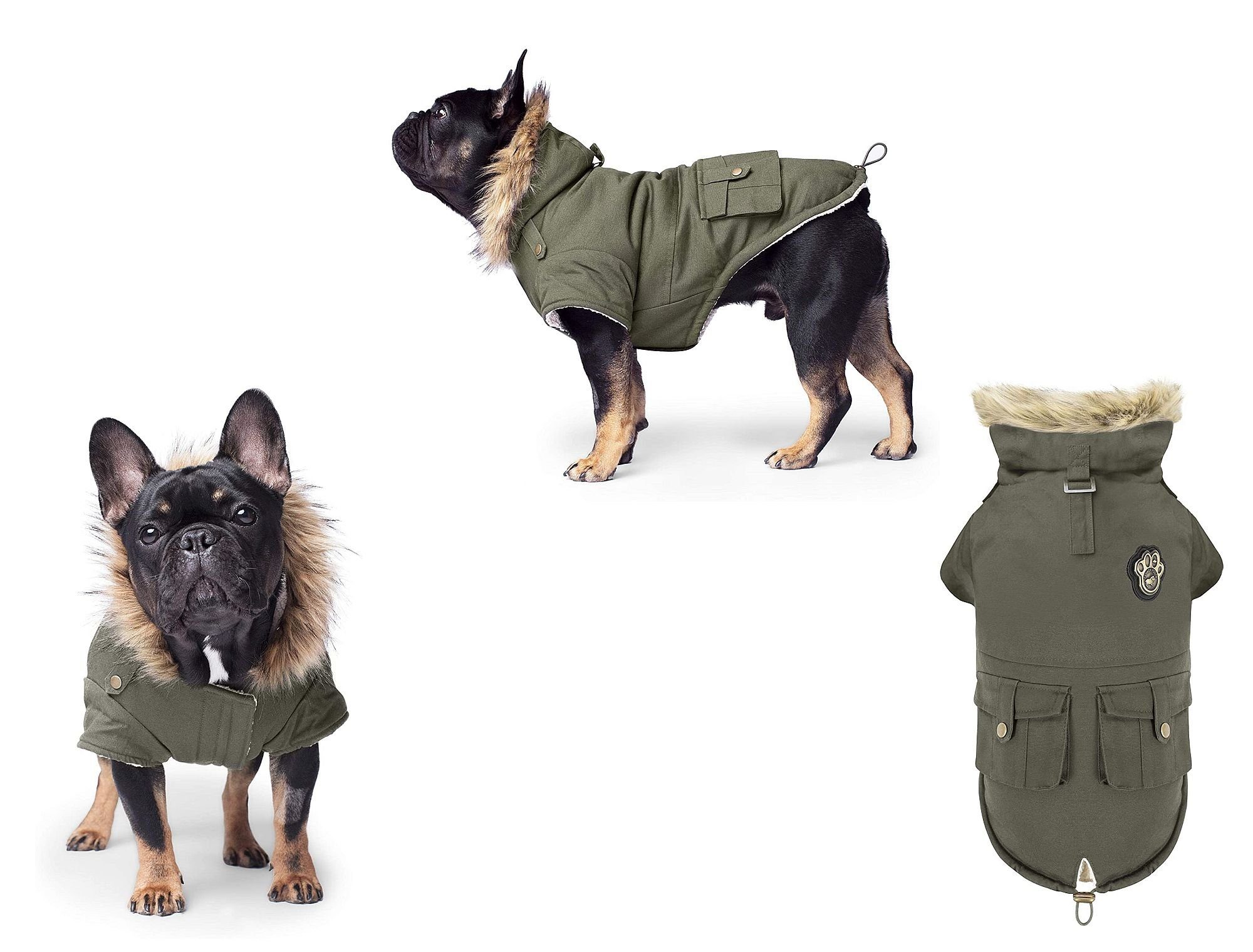 Canada Pooch Hundemantel Canada Pooch Hundemantel Alaskan Army Parka Winterparka Hunde Oliv