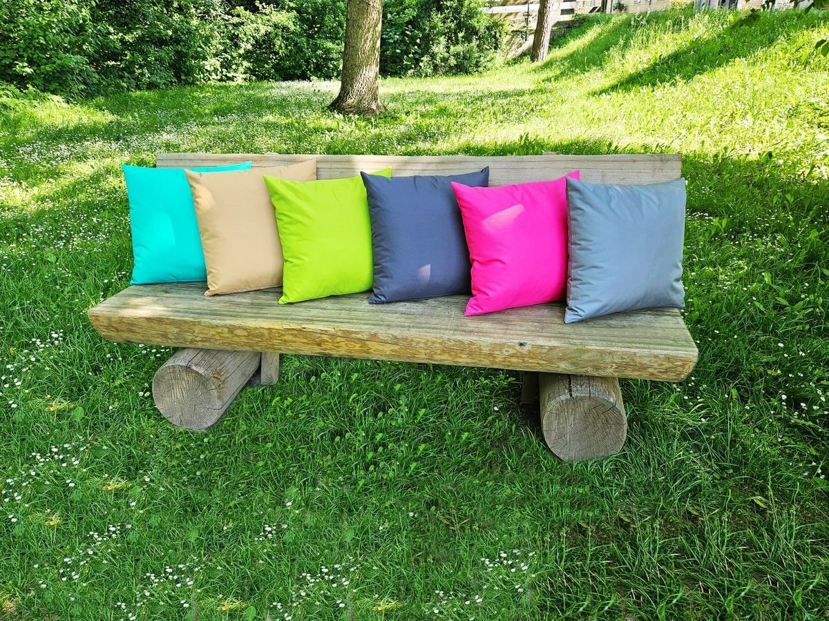 JACK Füllung Outdoor Innen&Außen 50x50cm JACK Sitzkissen, Dekokissen starke Taupe inkl. XXL Robust, Füllung, Kissen Lounge Strapazierfähig, Wasserabweisend,