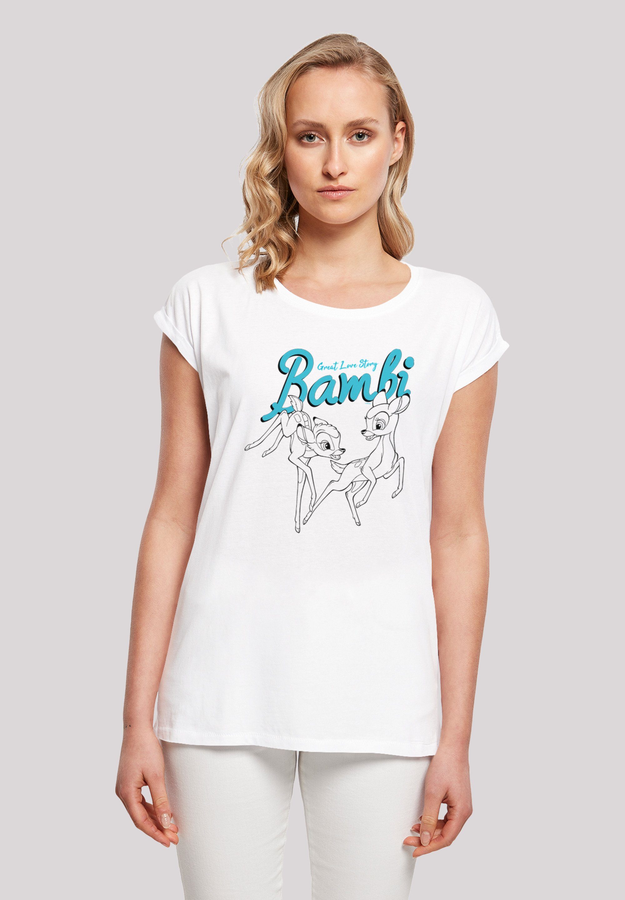 Damen Shirts F4NT4STIC T-Shirt Bambi Great Love Story