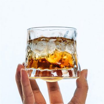 Rouemi Bierglas Kristall-Bierglas, neuartige schwenkbare Whiskygläser, Wodkagläser