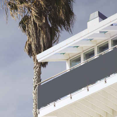 Sekey Balkonsichtschutz Balkon Sichtschutz 90x500cm Balkonabdeckung Sichtschutz Garten 90 hoch 100% Privatsphäre, Reißfest, 95% UV-beständig, Wetterfest