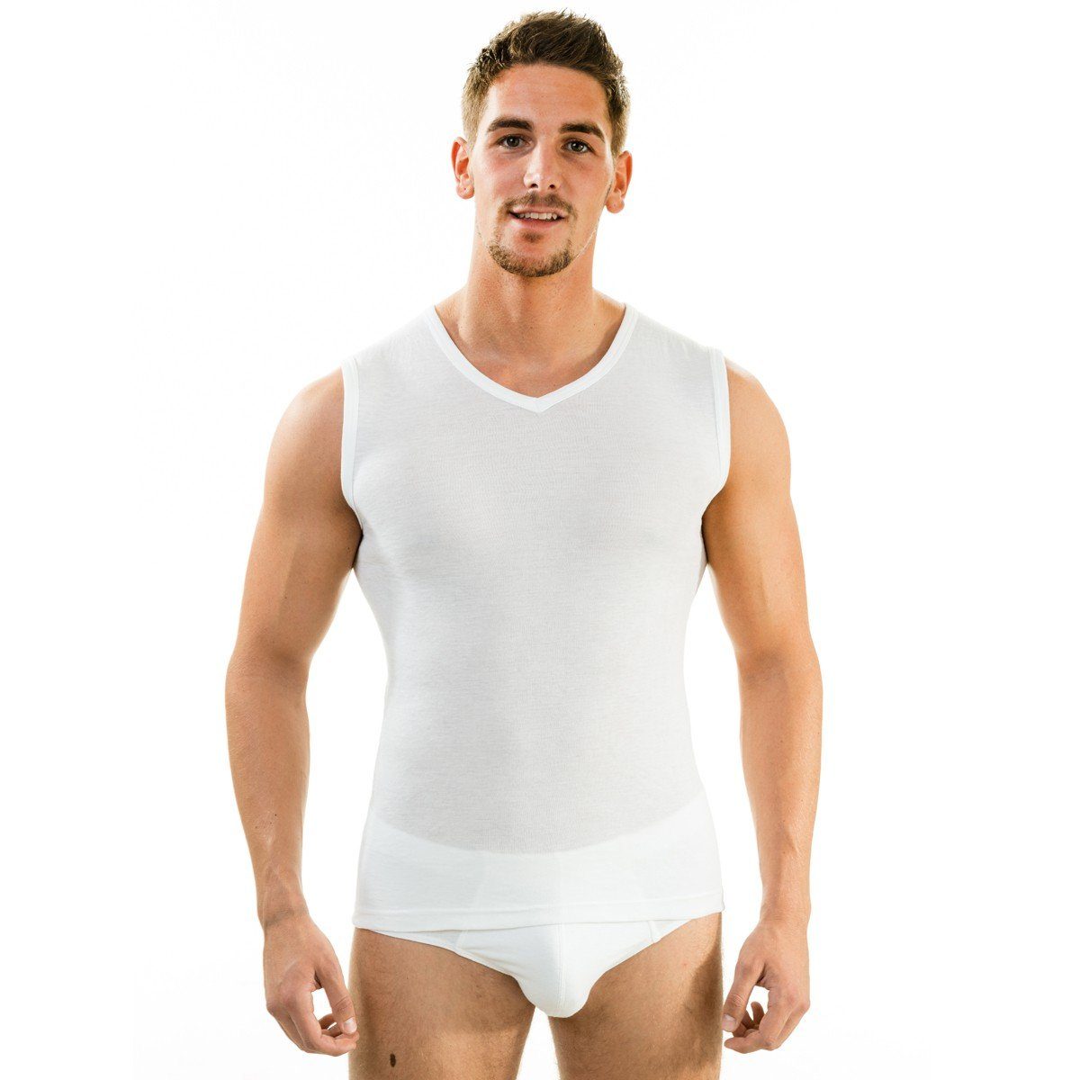 HERMKO Funktionsunterhemd 63050 Herren Funktions Tank Top mit V-Ausschnitt günstig online kaufen