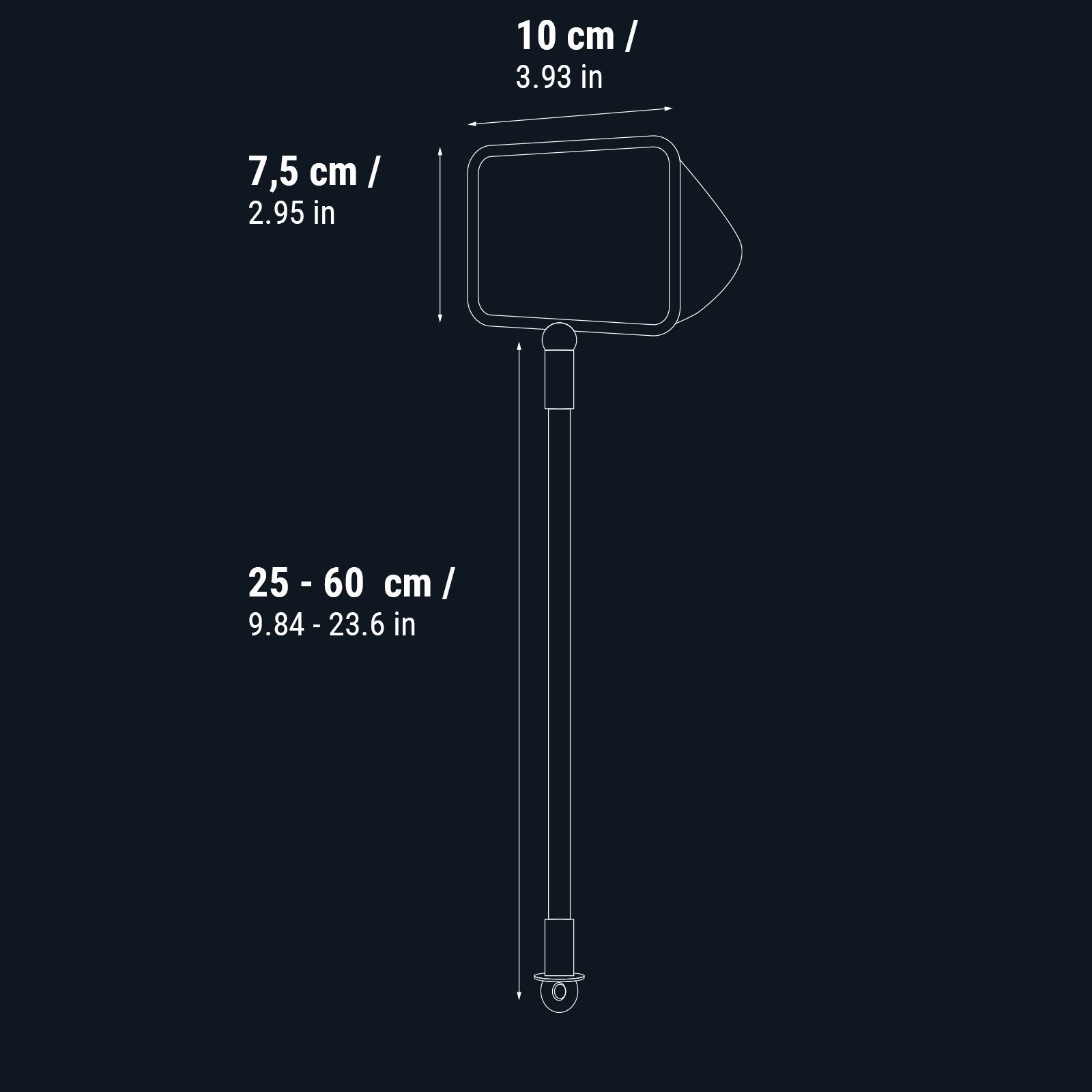 DENNERLE Kescher Fish Net, Teleskop Kescher