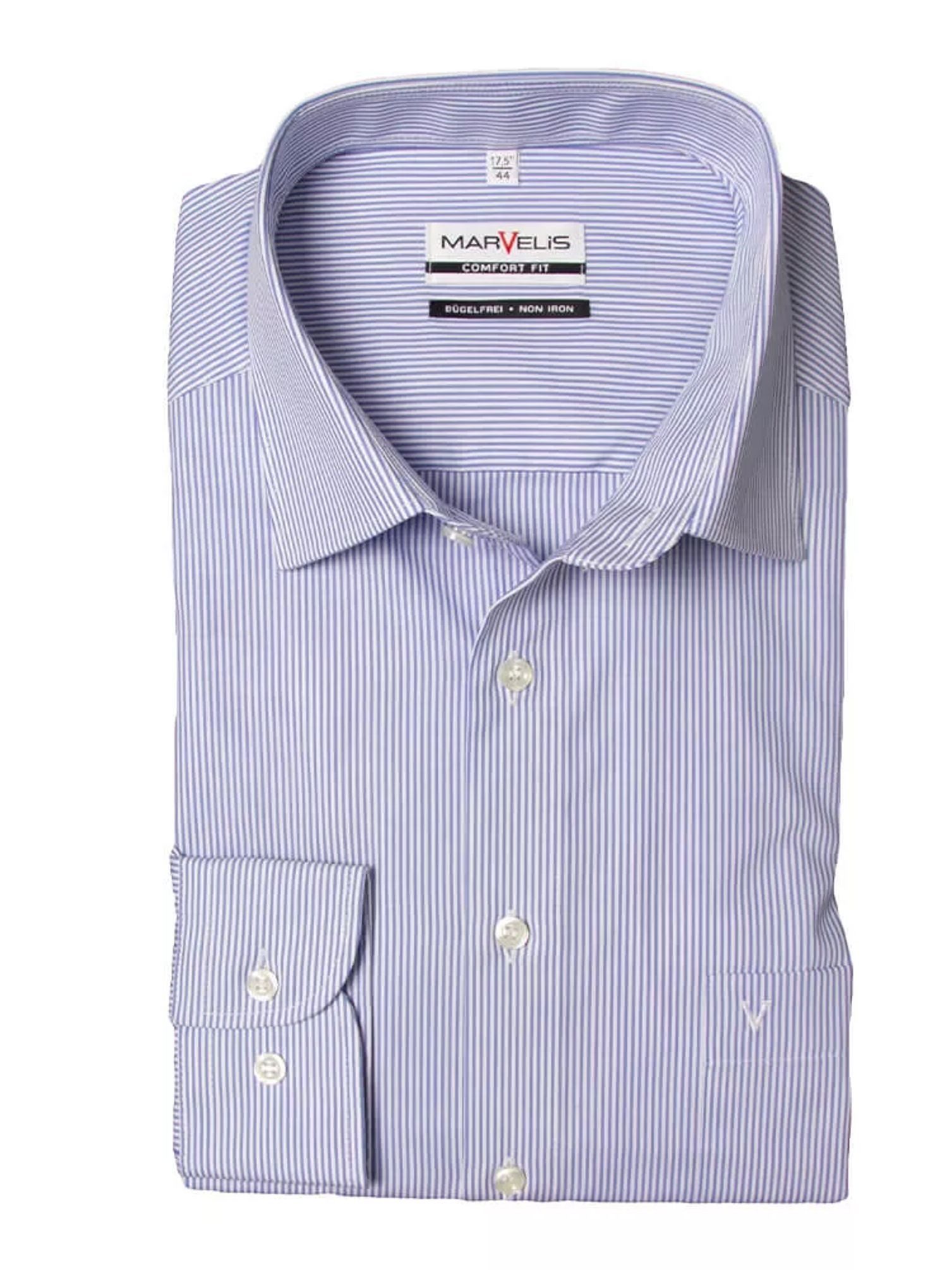 MARVELIS Langarmhemd Comfort Fit modern FitKent
