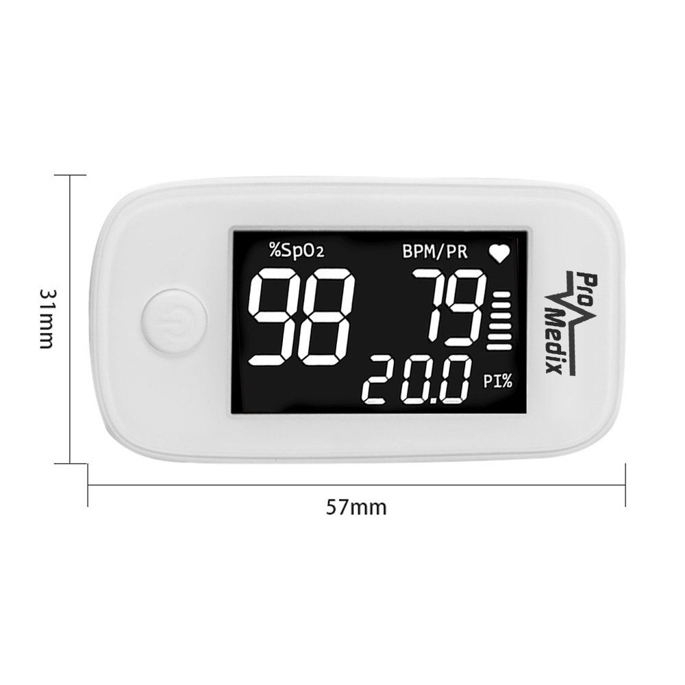 Promedix Pulsoximeter PR-870, Fingerpulsoximeter HD LED Display u. MCU-Modul