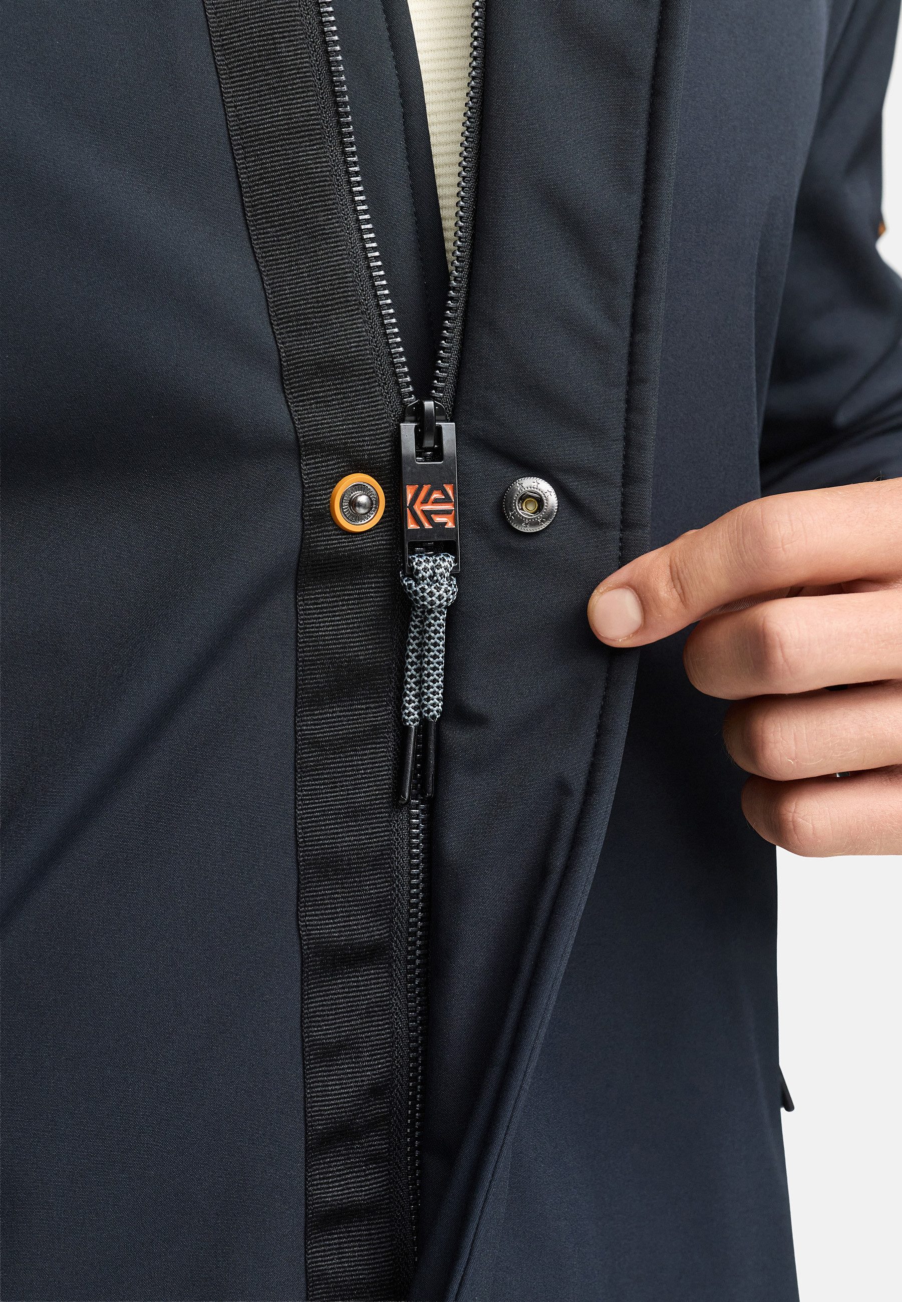 Indicode Trenchcoat Herren INRoute Softshell Mantel Herrenmantel Stylischer Herren Mantel
