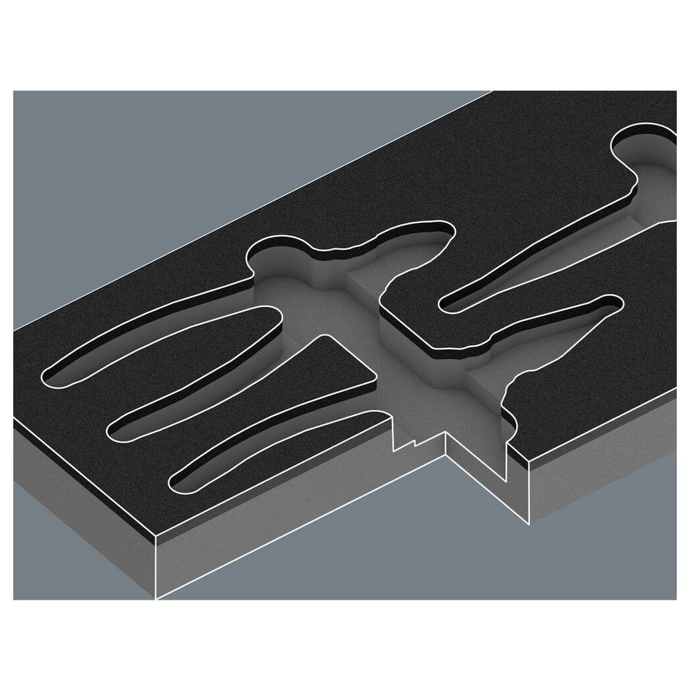 Wera Zangenset Schaumstoffeinlage KNIPEX Zangen Set VDE 1 05150184001