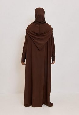 Aymasal Maxikleid Einteiliger Jilbab Hoodie Gebetskleid integrierter Hijab Kapuze Einteiliger Jilbab Hoodie, Kapuze, Locker