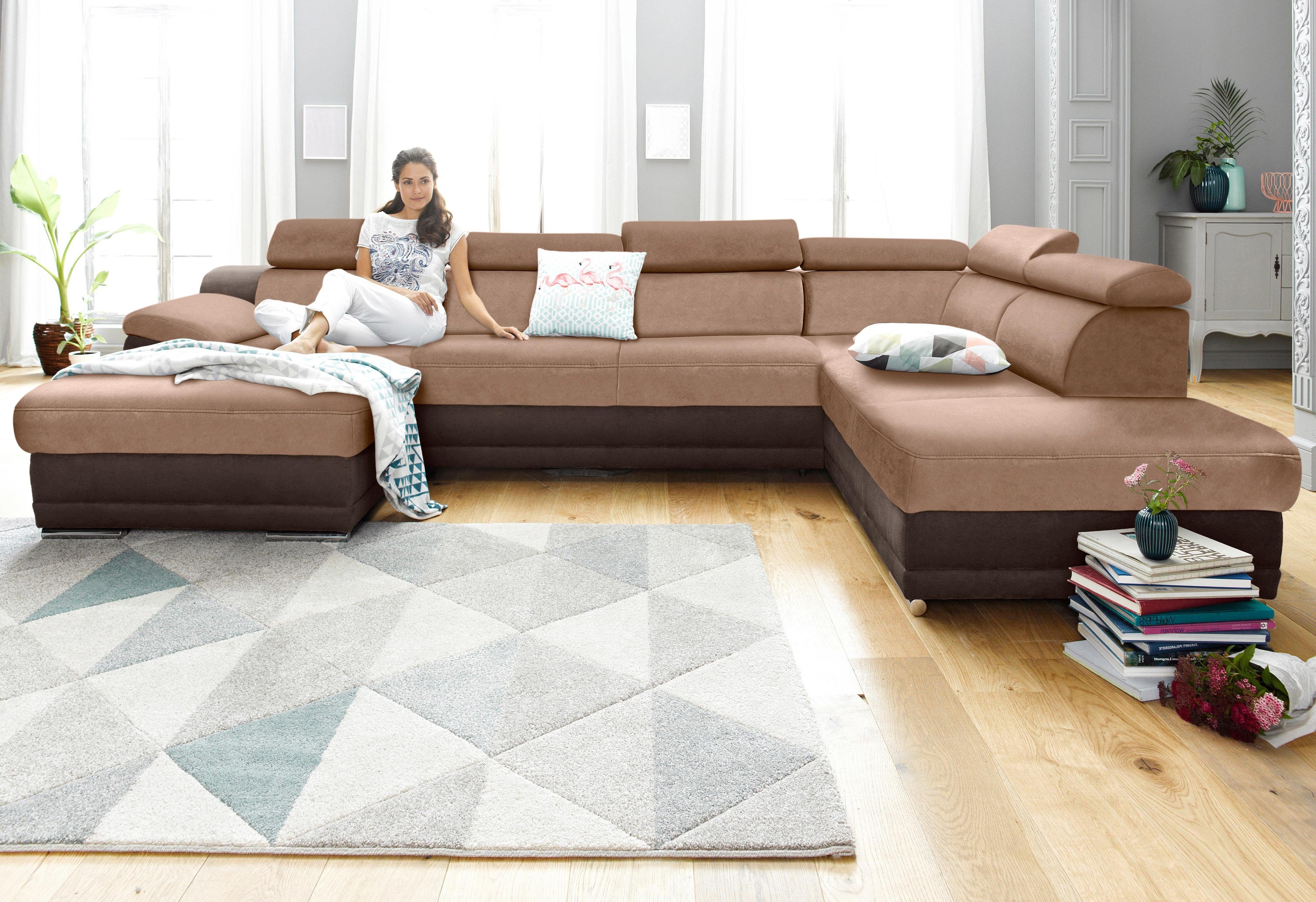 sit&more Wohnlandschaft Xenia U-Form, wahlweise mit Bettfunktion