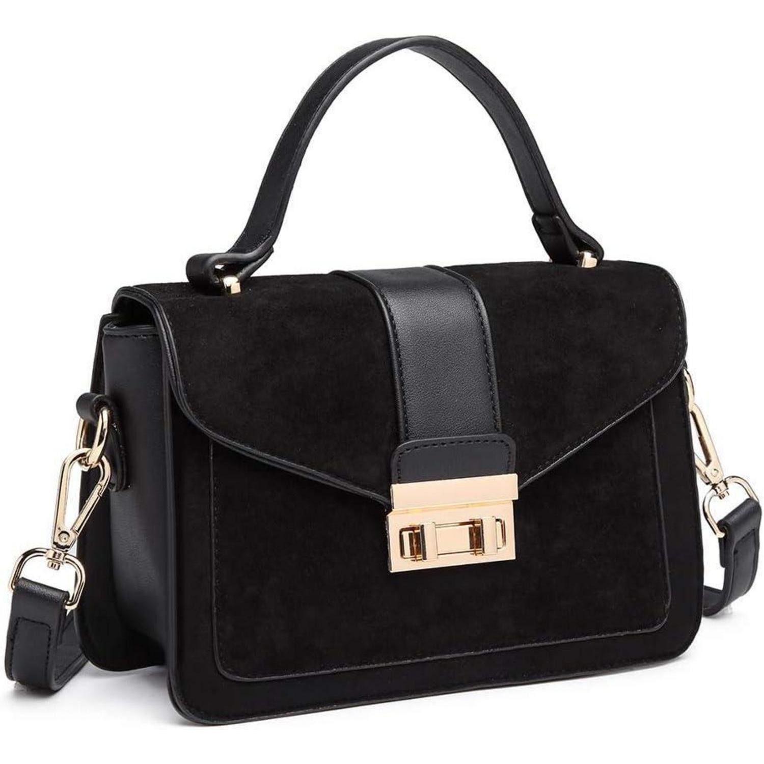 LuxusKollektion Henkeltasche Damen Umhängetasche Vintage Top-Griff Crossbody Bag - Elegant